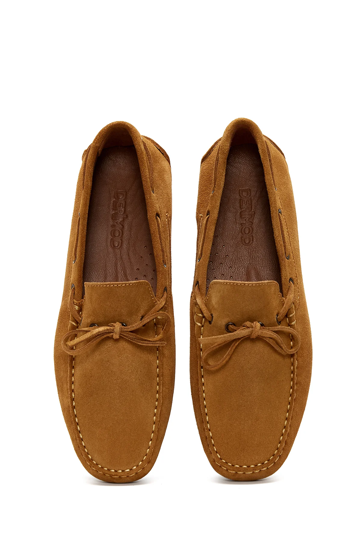 Erkek Sarı Süet Deri Casual Loafer - Image 5