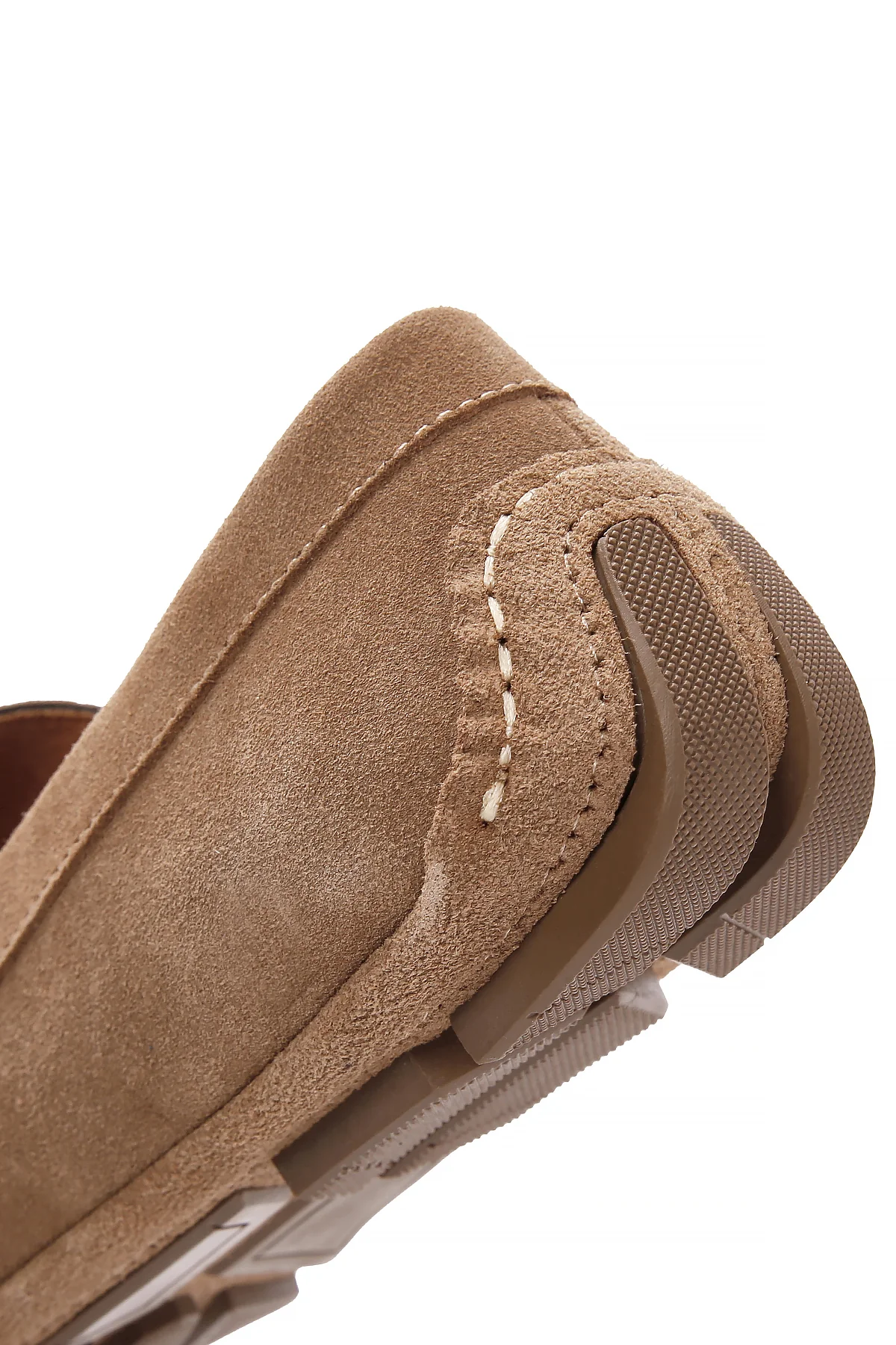 Erkek Sarı Süet Deri Casual Loafer - Image 10