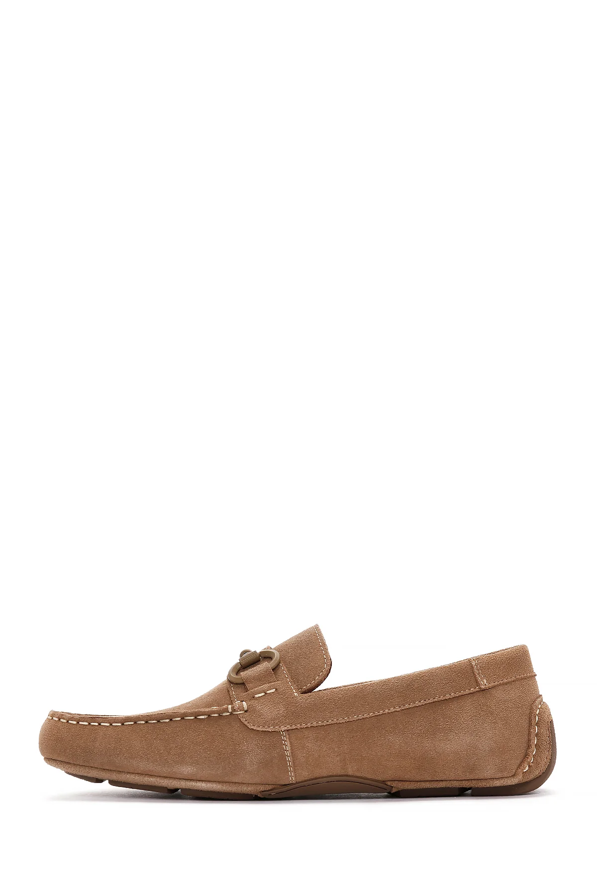 Erkek Sarı Süet Deri Casual Loafer - Image 2