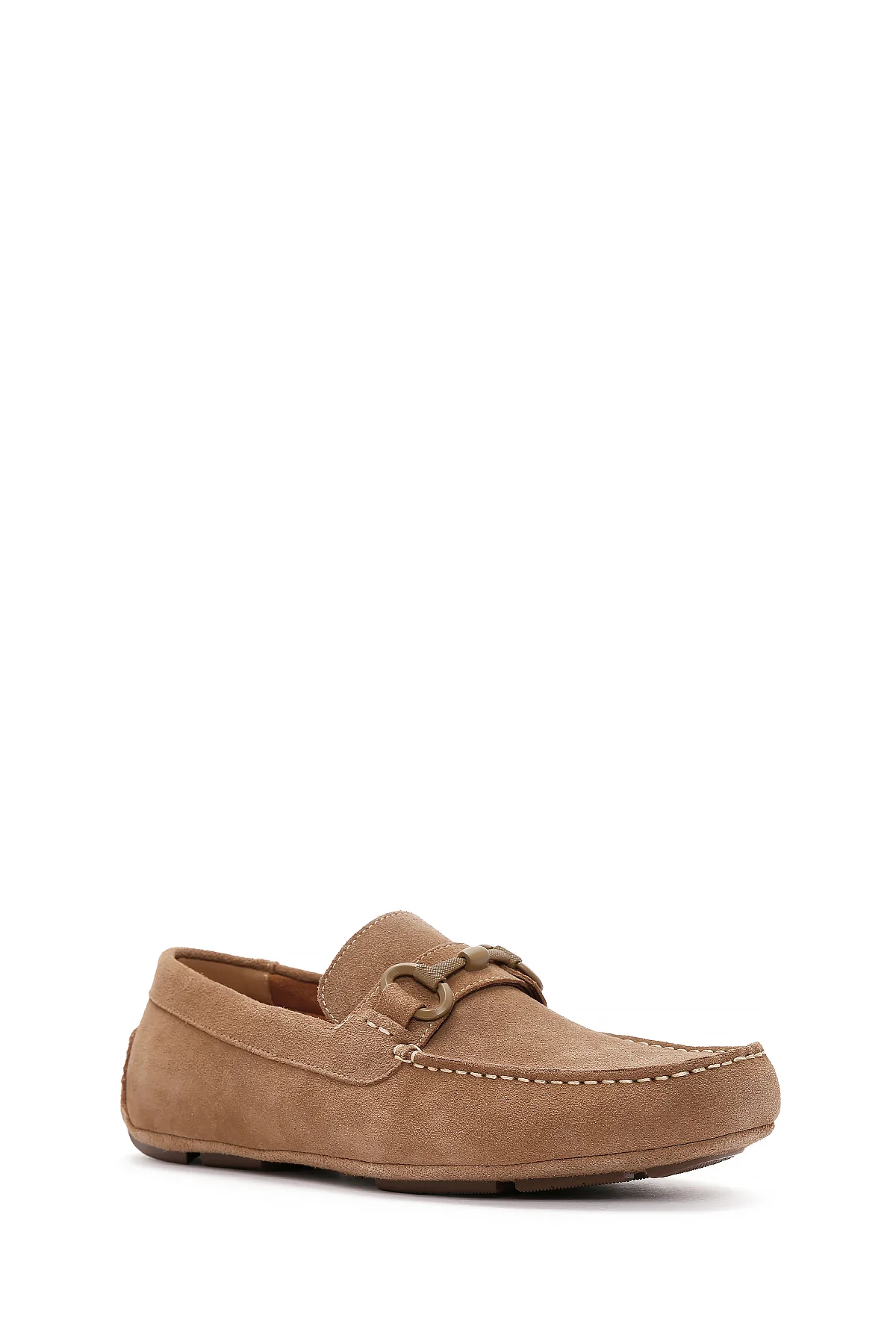 Erkek Sarı Süet Deri Casual Loafer - Image 6