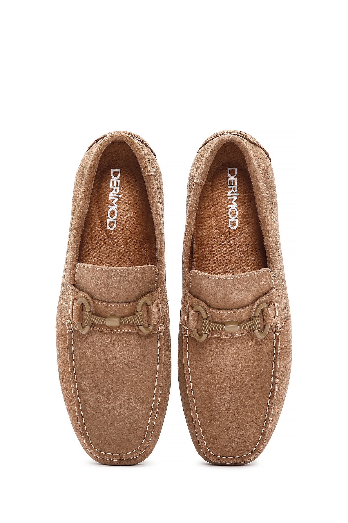 Erkek Sarı Süet Deri Casual Loafer - Image 7