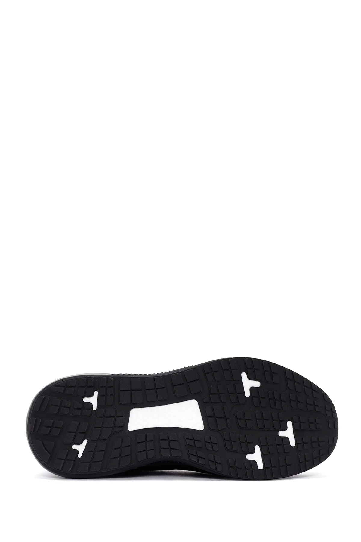 Erkek Siyah Bağcıklı Deri Casual Sneaker - Image 4