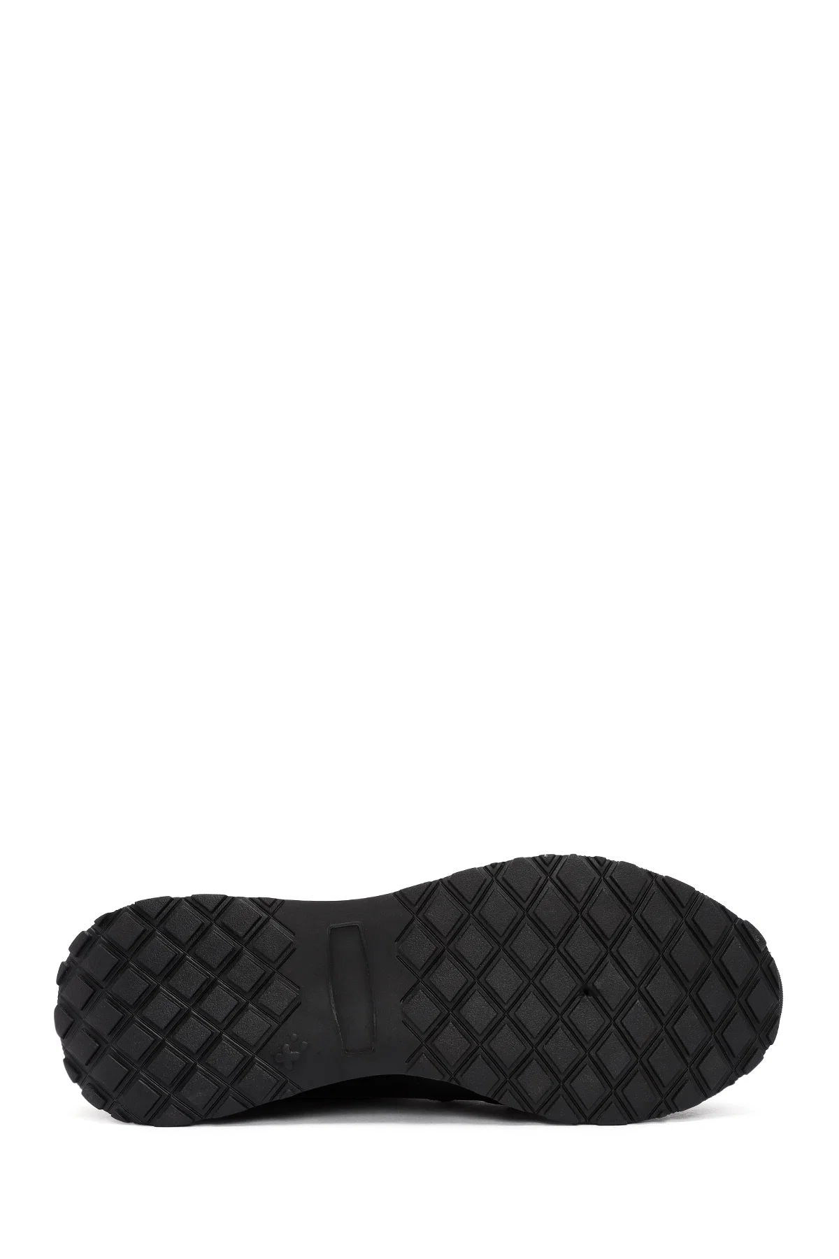 Erkek Siyah Bağcıklı Deri Casual Sneaker - Image 4
