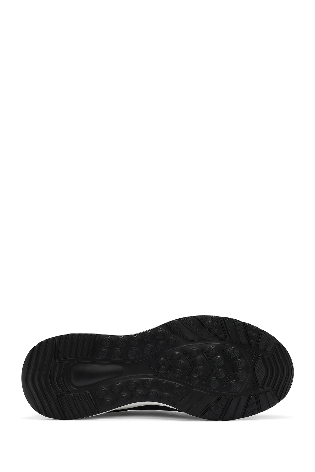 Erkek Siyah Bağcıklı Deri Casual Sneaker - Image 5