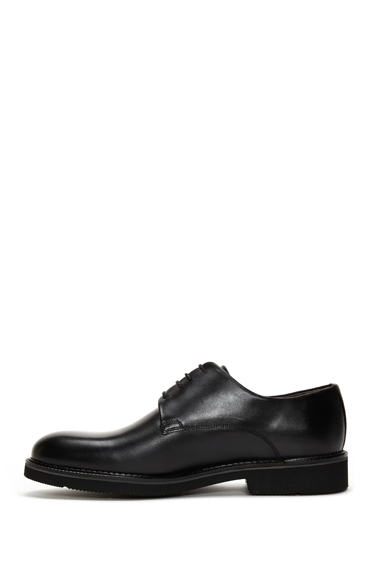 Erkek Siyah Bağcıklı Deri Klasik Ayakkabı - Image 2