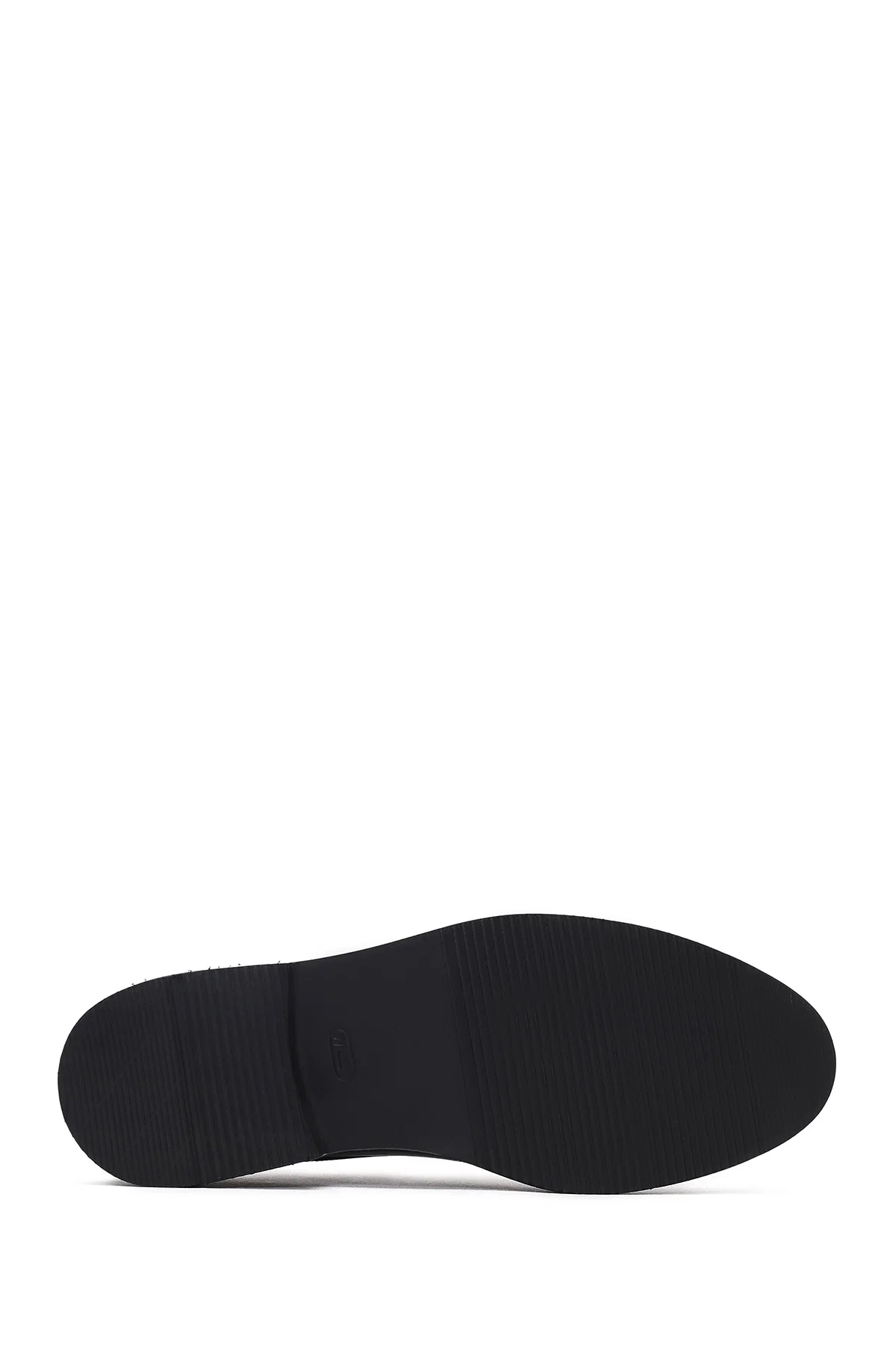 Erkek Siyah Bağcıklı Deri Klasik Ayakkabı - Image 4