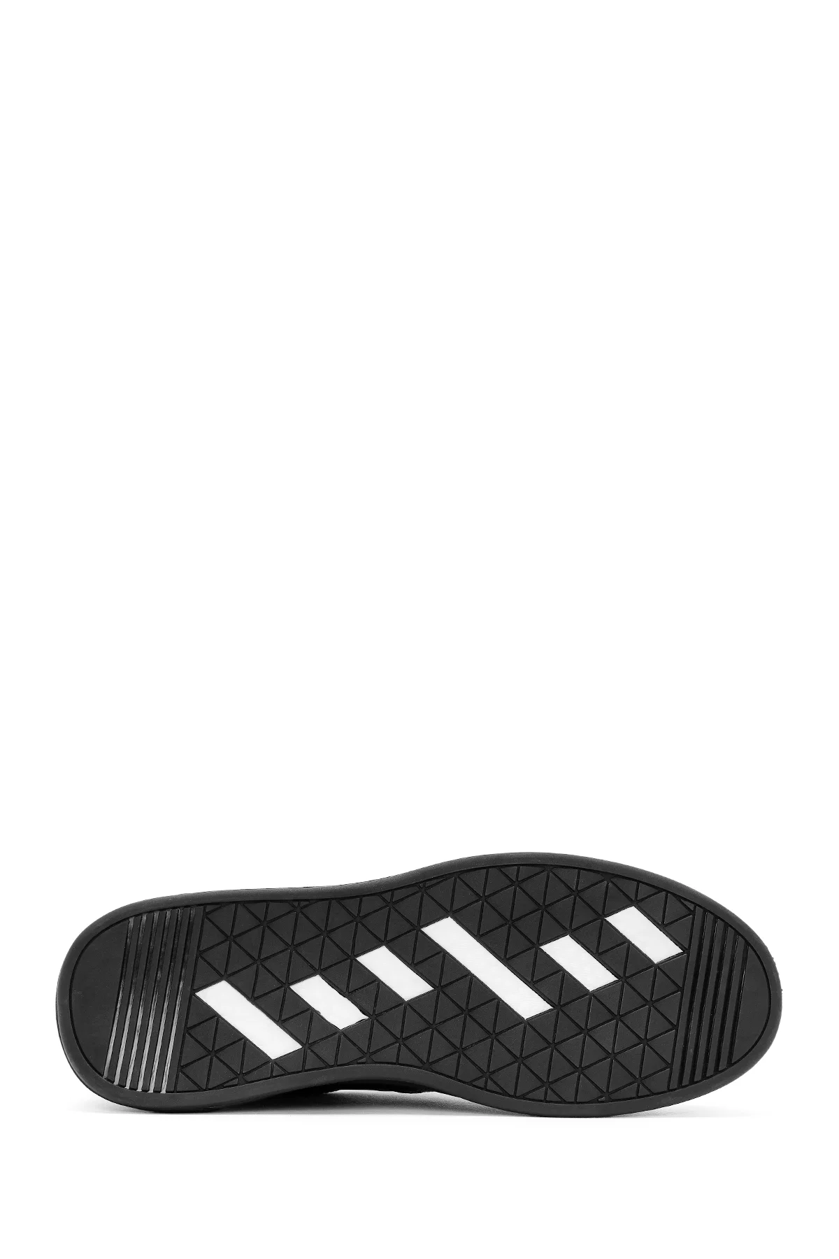 Erkek Siyah Bağcıklı Deri Sneaker - Image 4