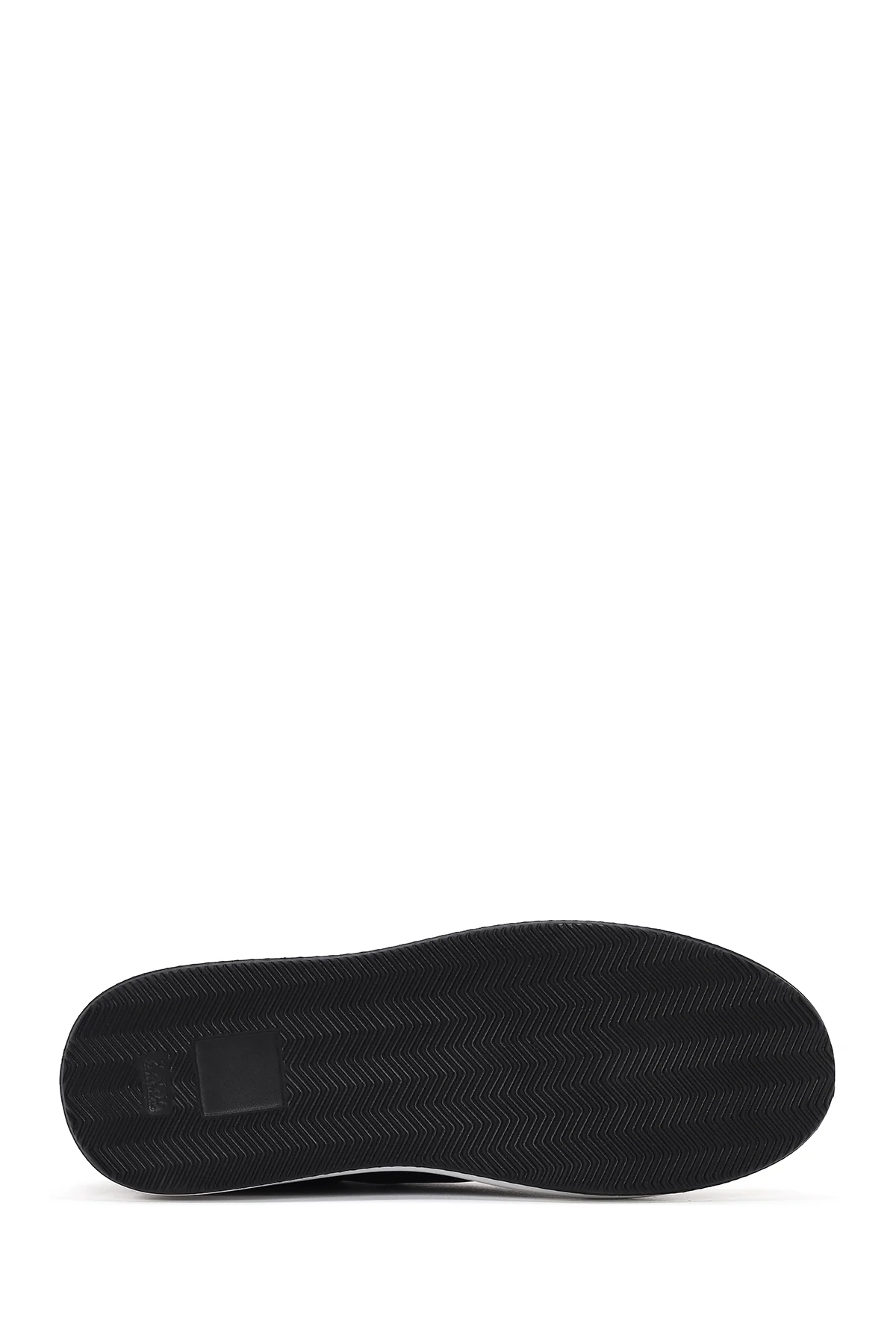 Erkek Siyah Bağcıklı Deri Sneaker - Image 4