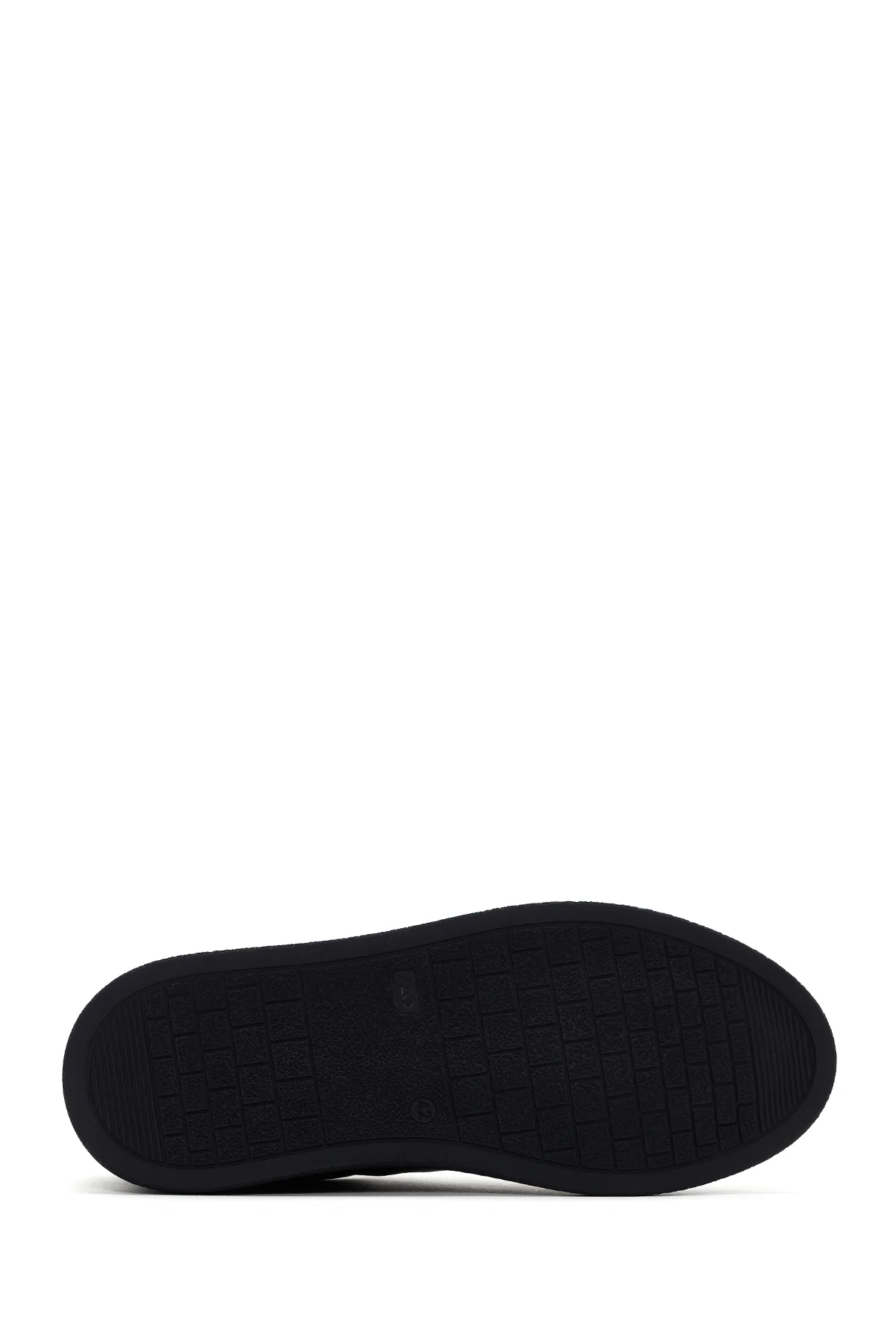 Erkek Siyah Bağcıklı Deri Sneaker - Image 4