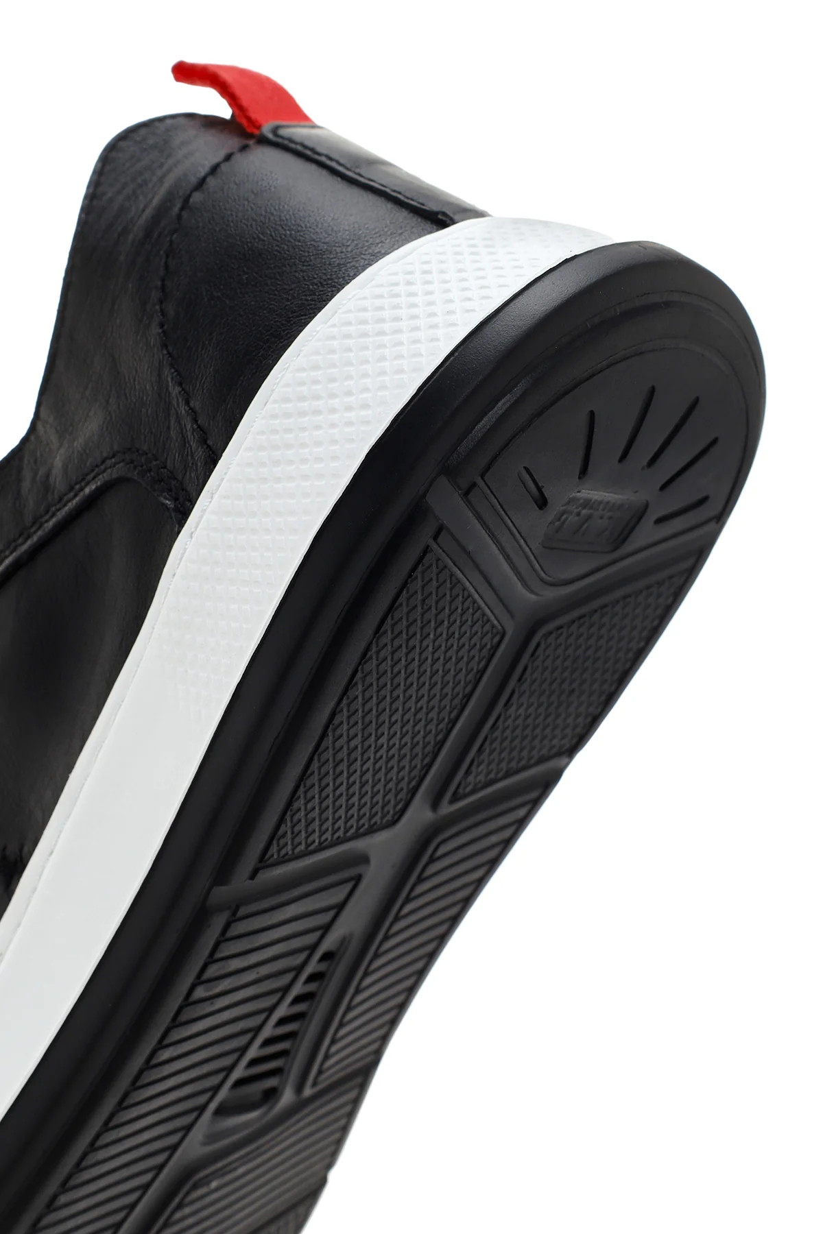 Erkek Siyah Bağcıklı Deri Sneaker - Image 8