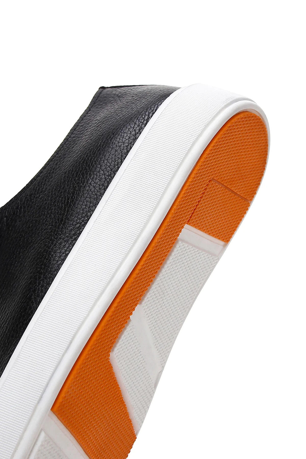 Erkek Siyah Bağcıklı Deri Sneaker - Image 9