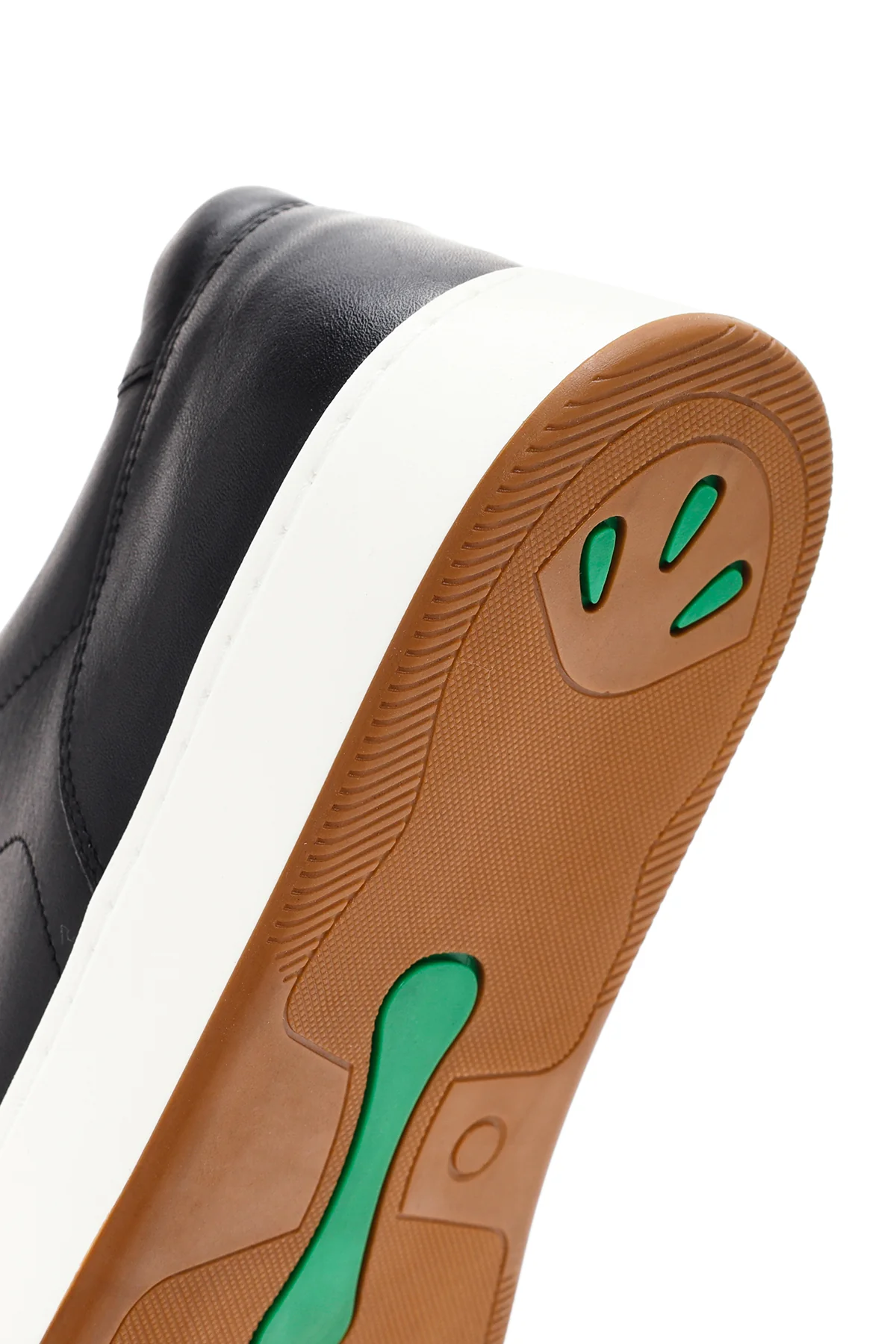 Erkek Siyah Bağcıklı Deri Sneaker - Image 19
