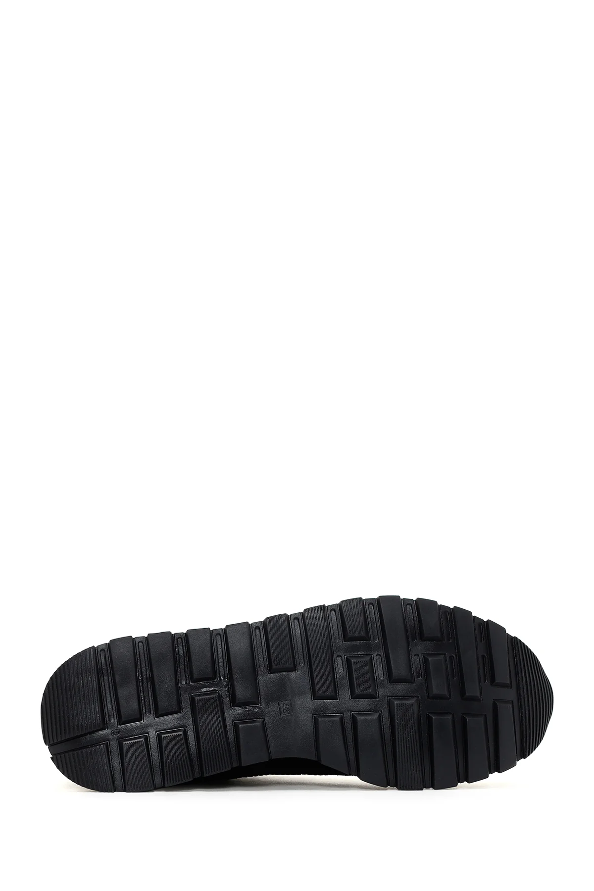 Erkek Siyah Bağcıklı Deri Sneaker - Image 4
