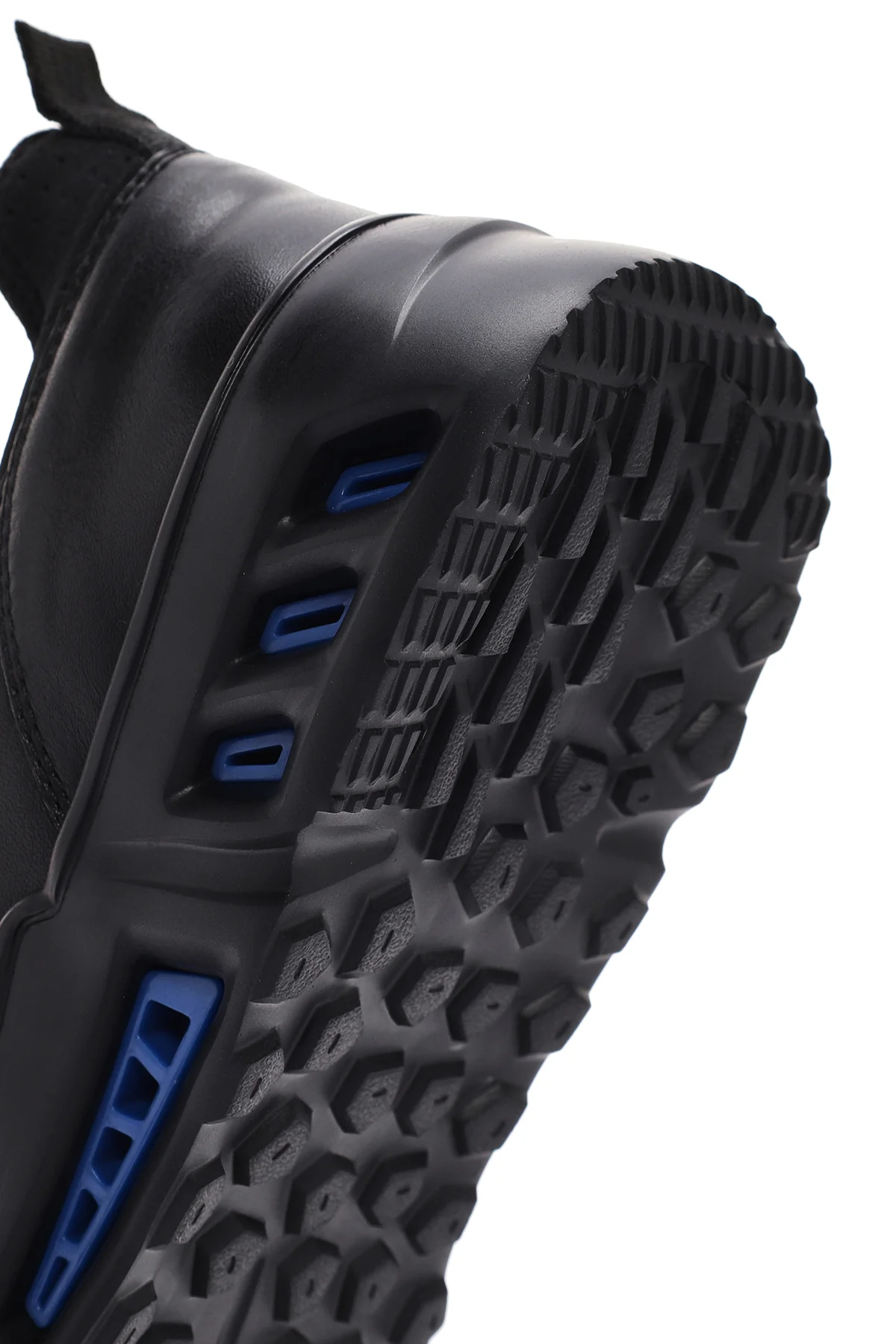 Erkek Siyah Bağcıklı Deri Sneaker - Image 8