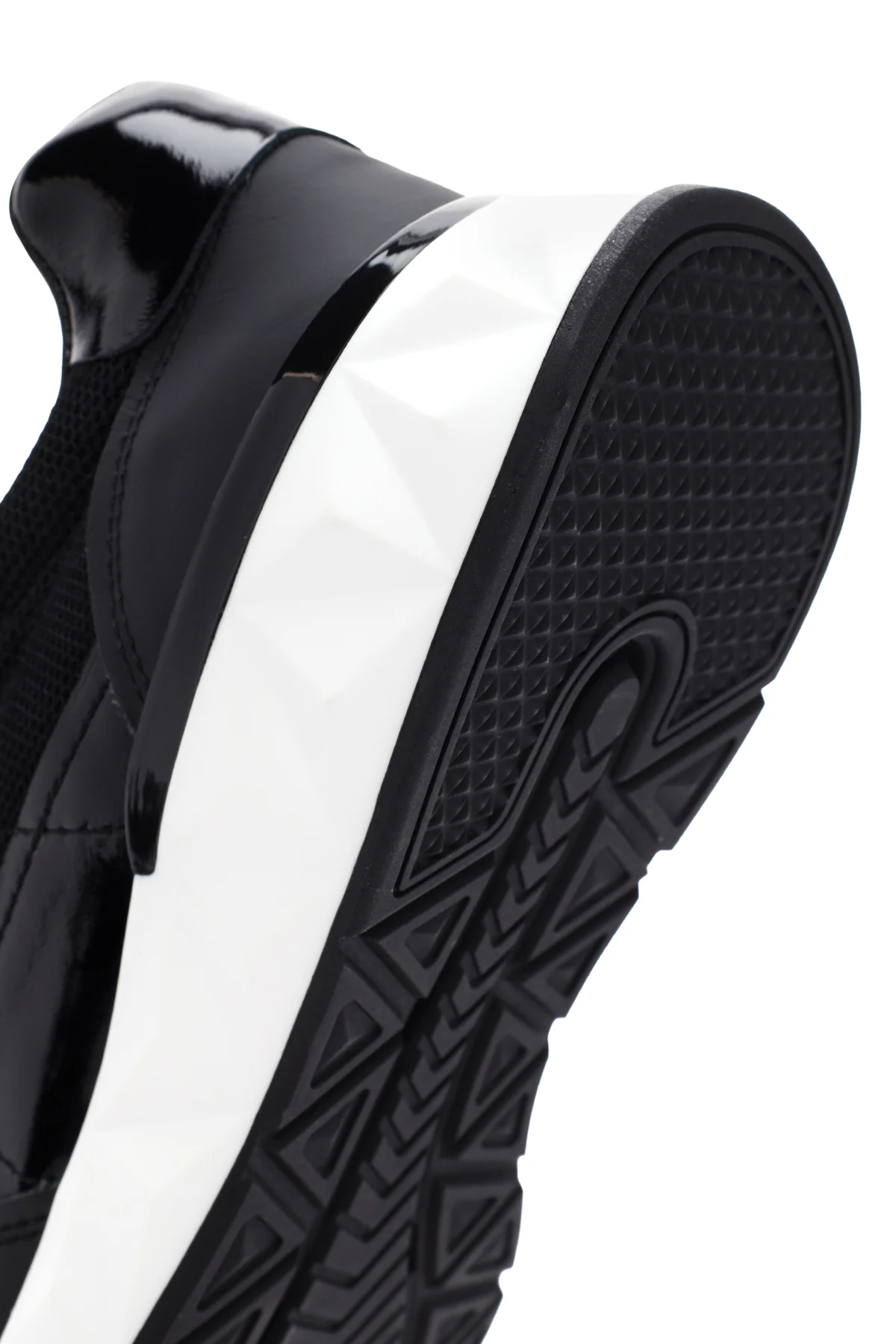 Erkek Siyah Bağcıklı Deri Sneaker - Image 8