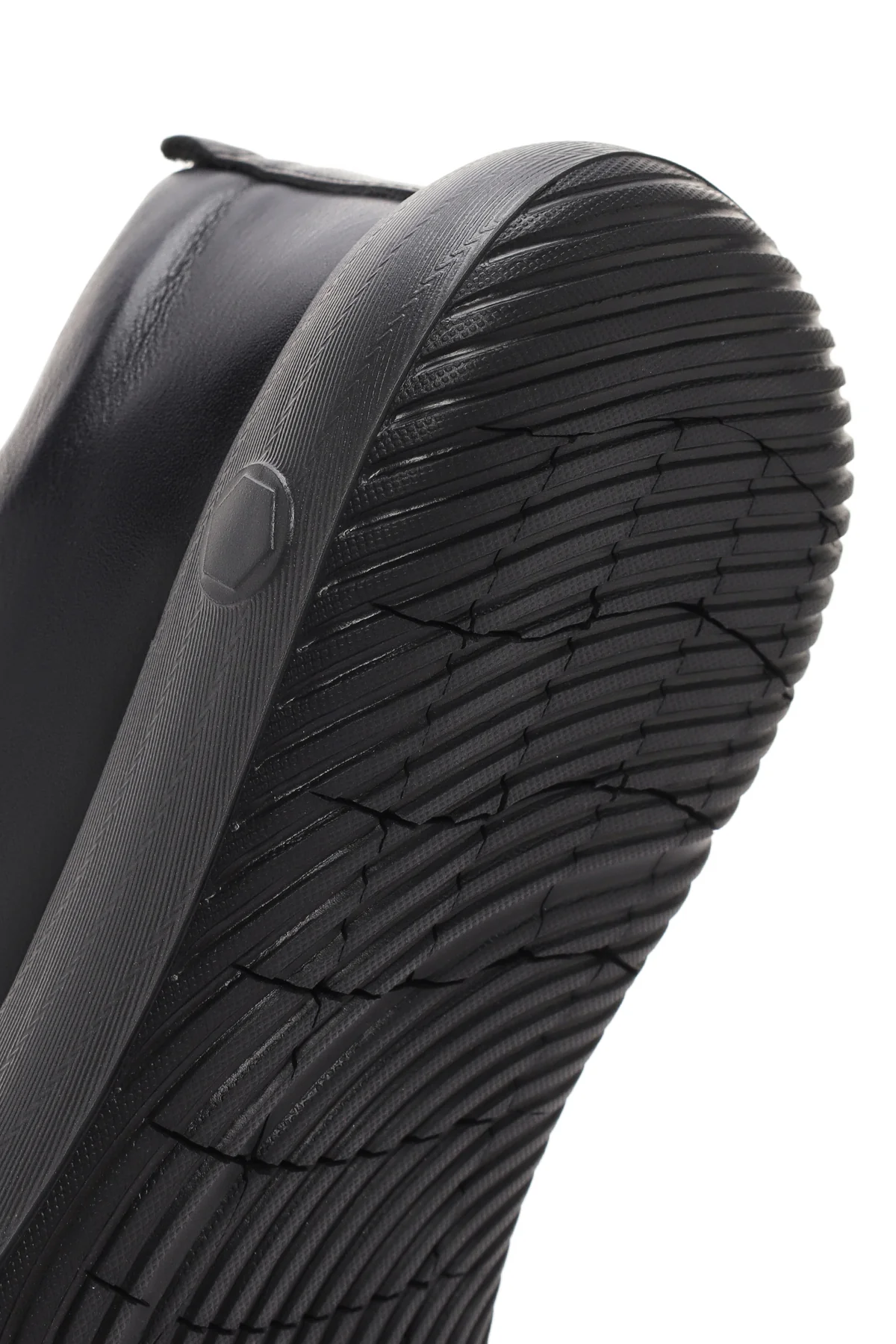 Erkek Siyah Bağcıklı Deri Sneaker - Image 8