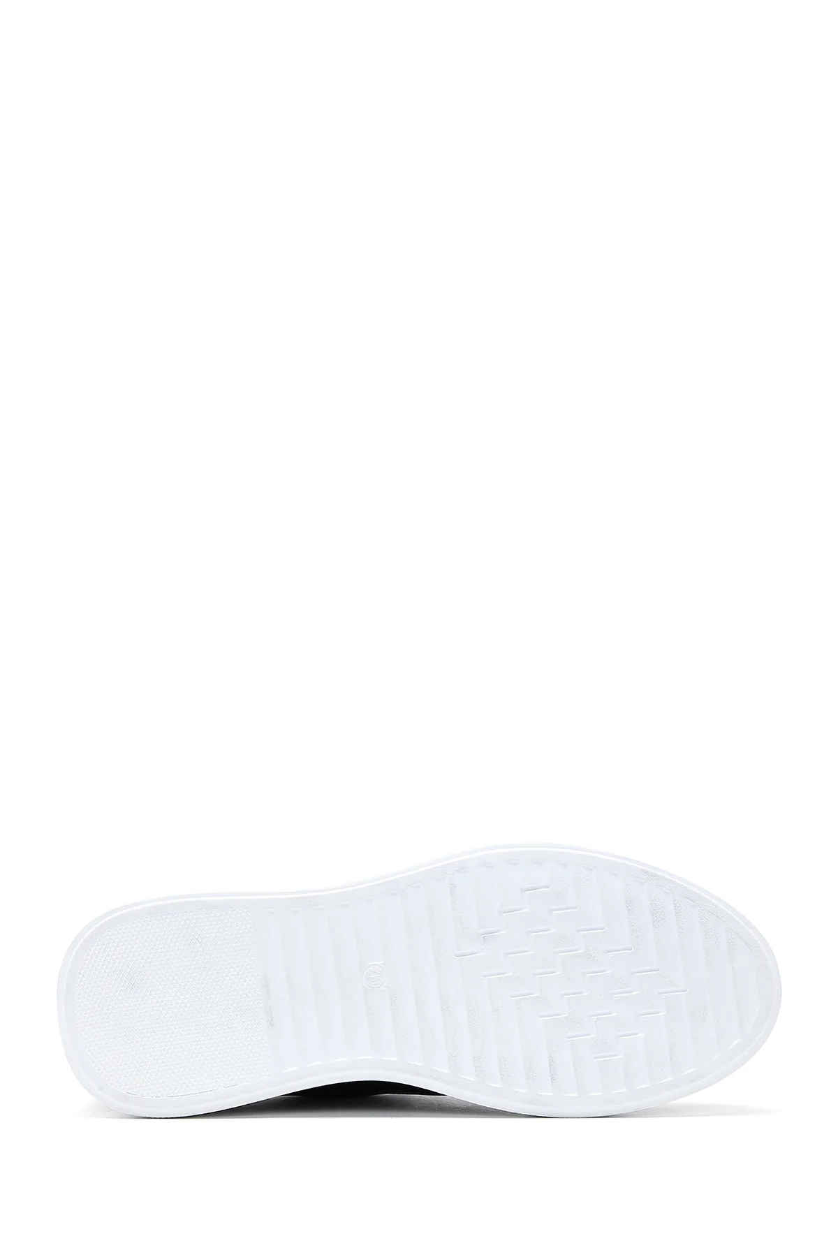 Erkek Siyah Bağcıklı Deri Sneaker - Image 4