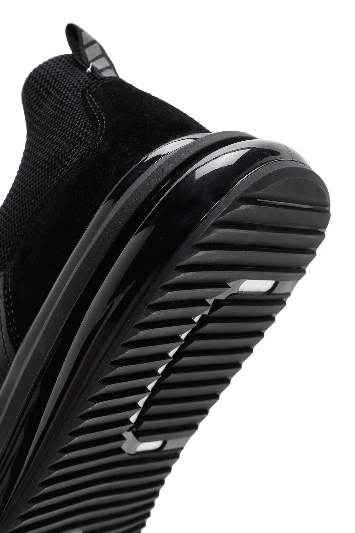Erkek Siyah Bağcıklı Deri Sneaker - Image 8