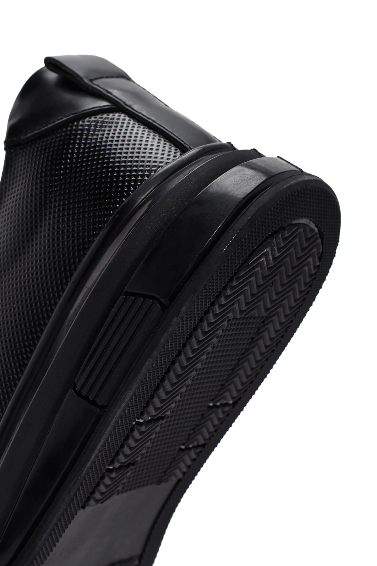 Erkek Siyah Bağcıklı Deri Sneaker - Image 9