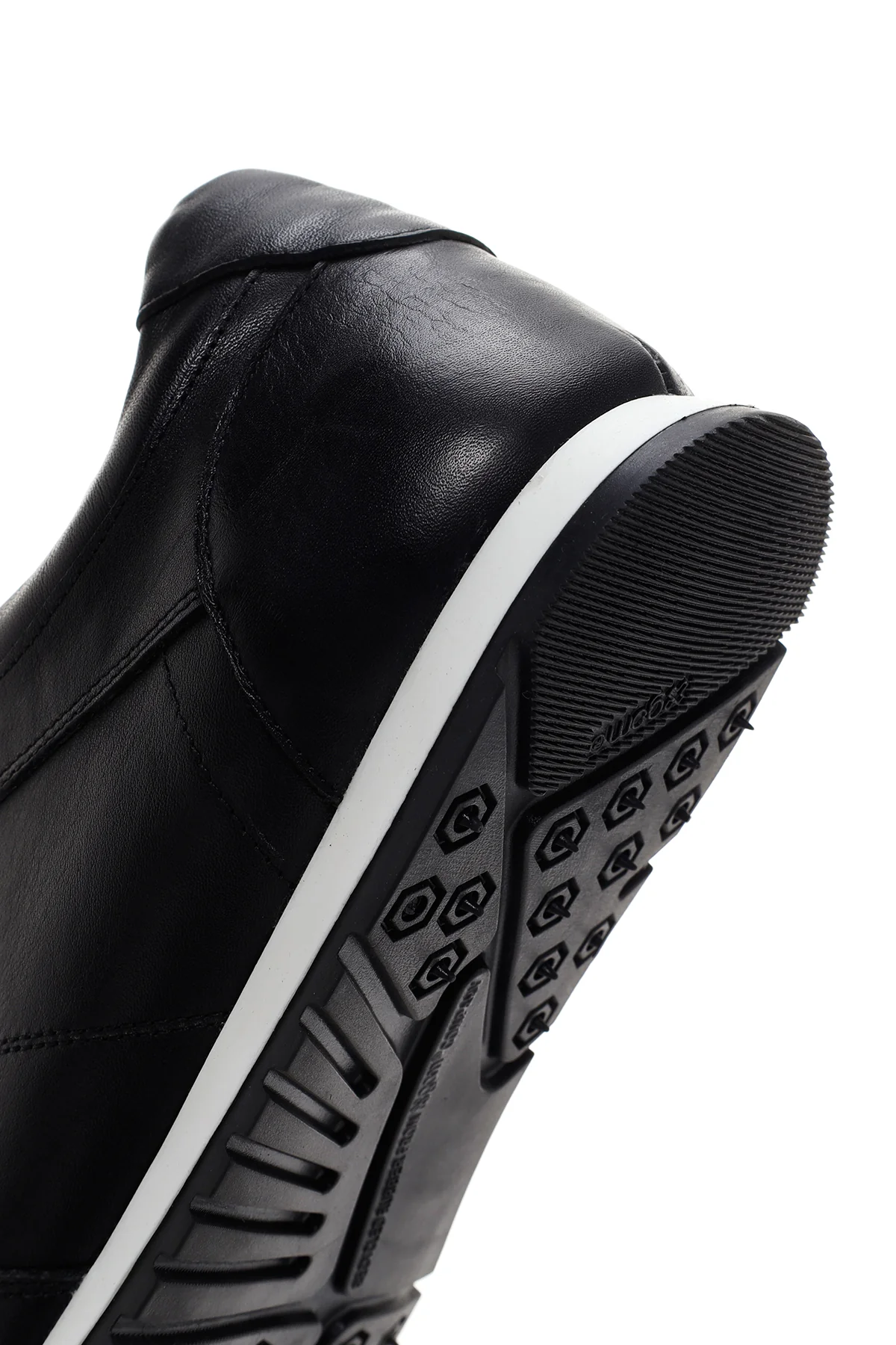 Erkek Siyah Bağcıklı Deri Sneaker - Image 8