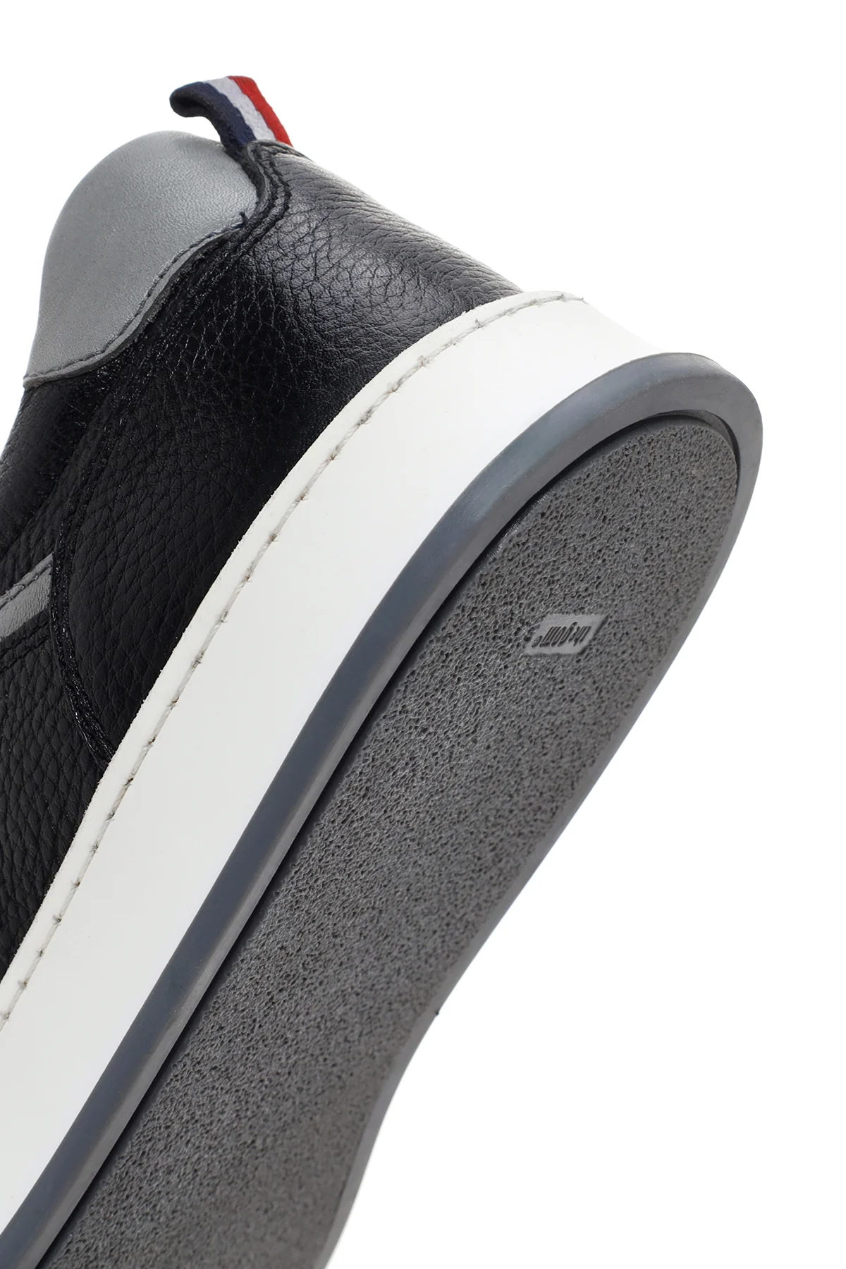 Erkek Siyah Bağcıklı Deri Sneaker - Image 8