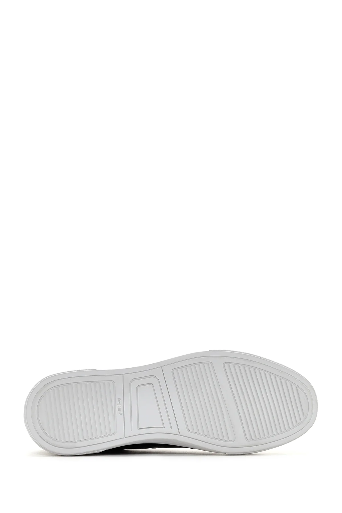 Erkek Siyah Bağcıklı Deri Sneaker - Image 4
