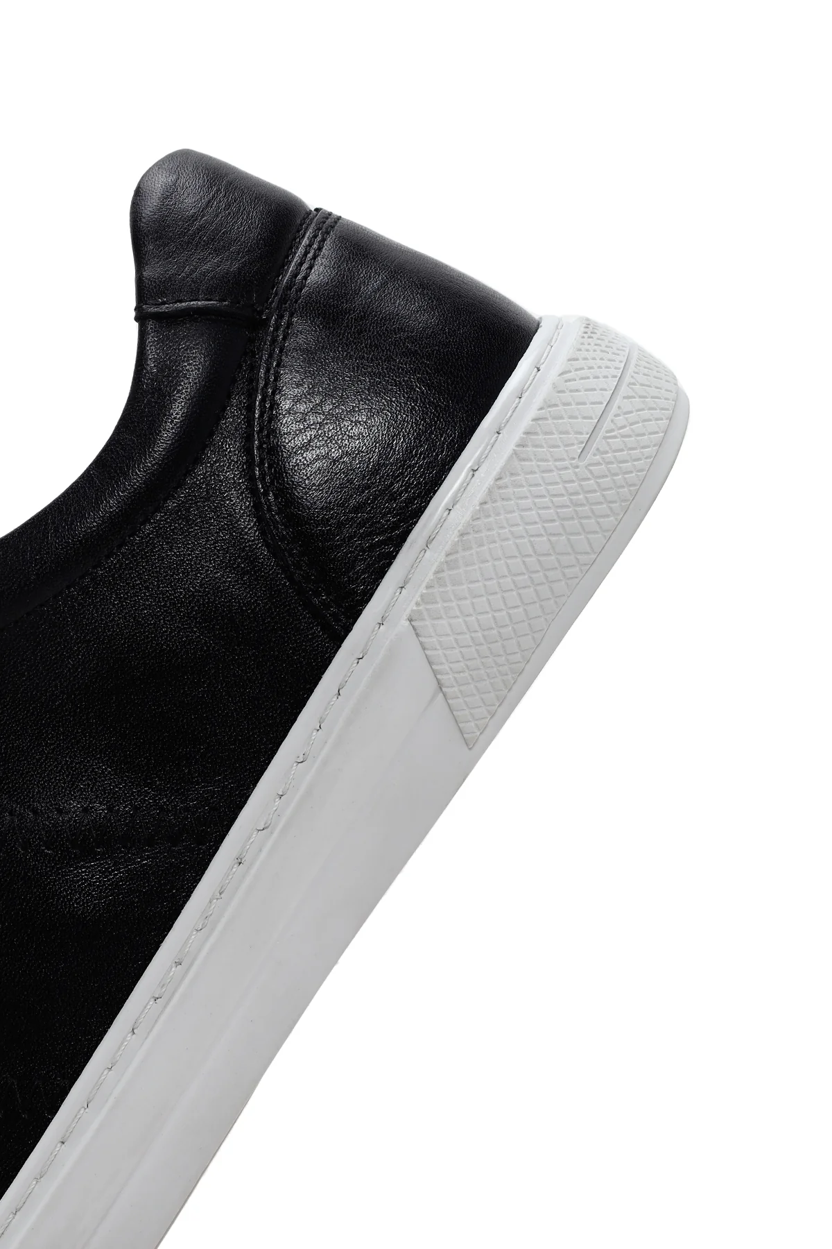 Erkek Siyah Bağcıklı Deri Sneaker - Image 7