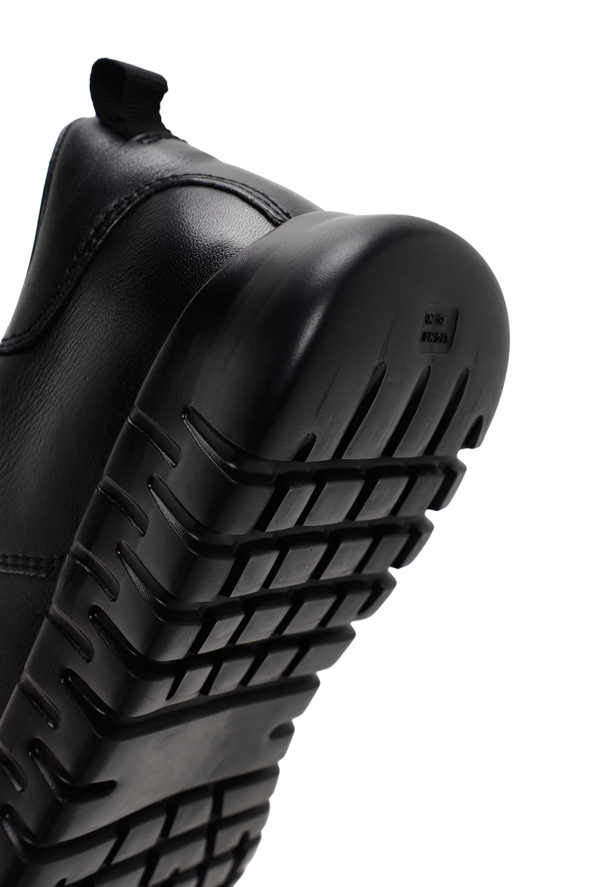 Erkek Siyah Bağcıklı Deri Sneaker - Image 8