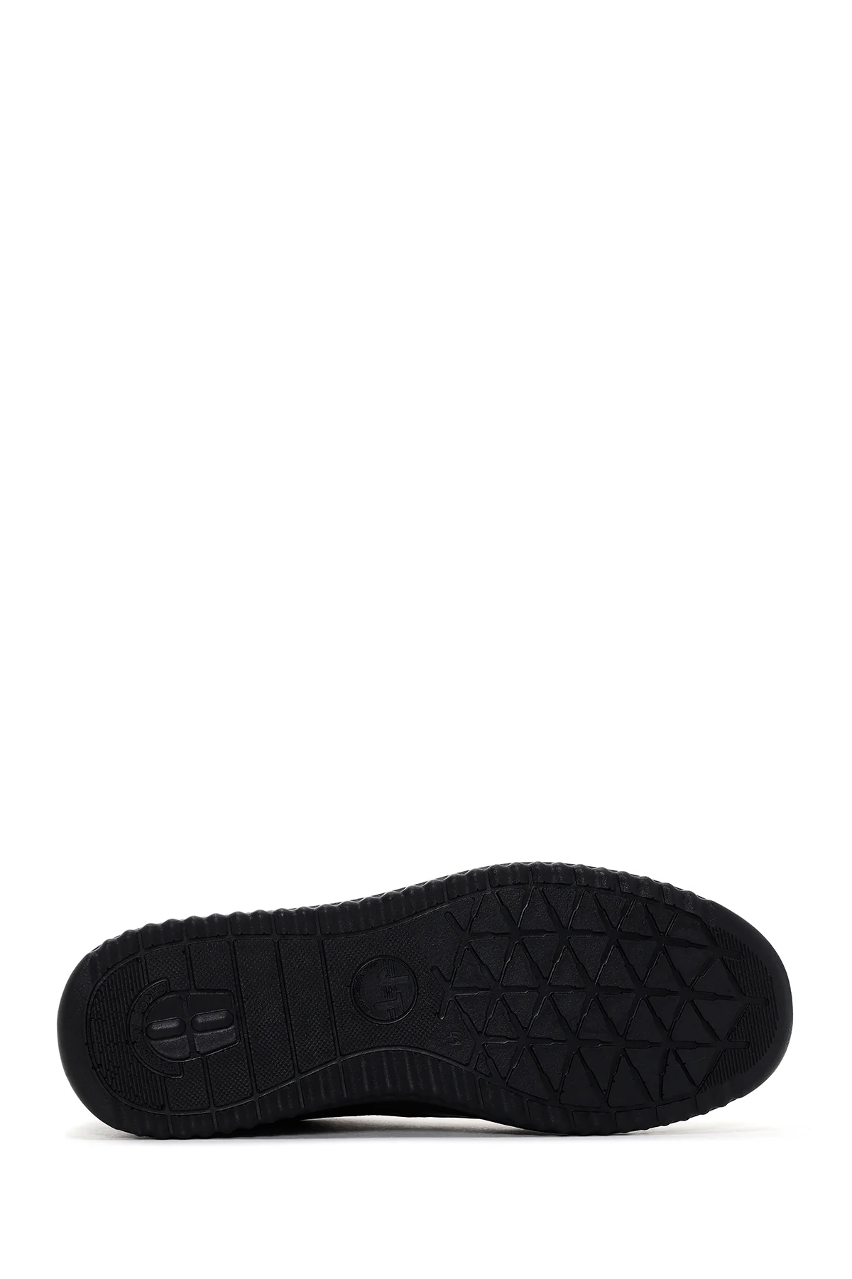 Erkek Siyah Bağcıklı Deri Sneaker - Image 4