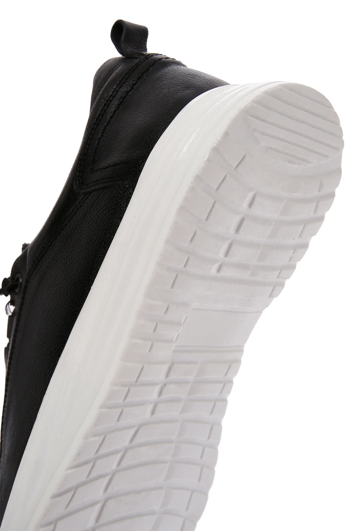 Erkek Siyah Bağcıklı Deri Sneaker - Image 9