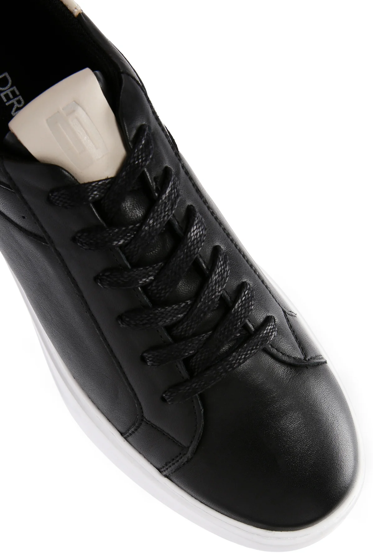 Erkek Siyah Bağcıklı Deri Sneaker - Image 10