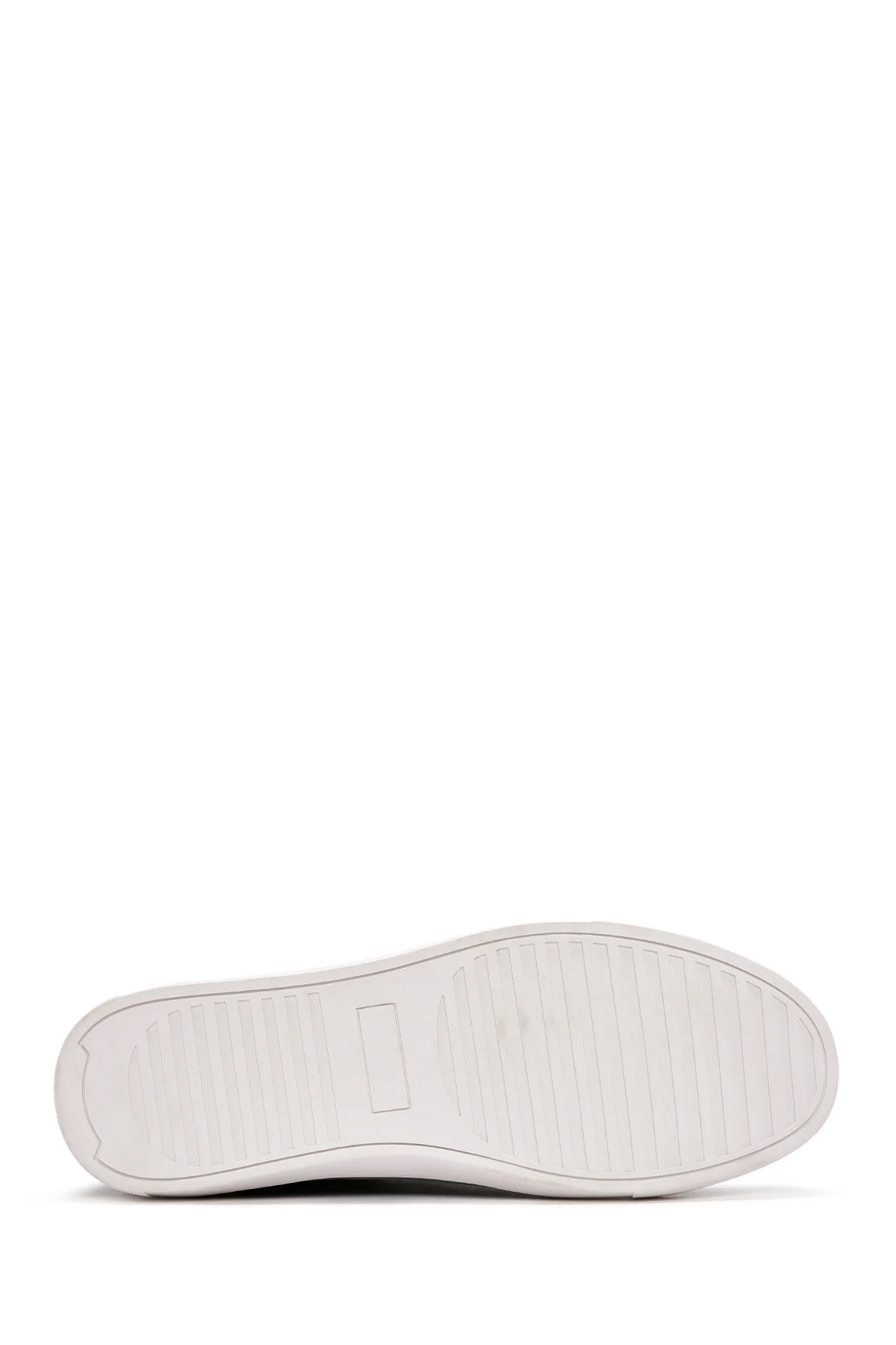 Erkek Siyah Bağcıklı Deri Sneaker - Image 4