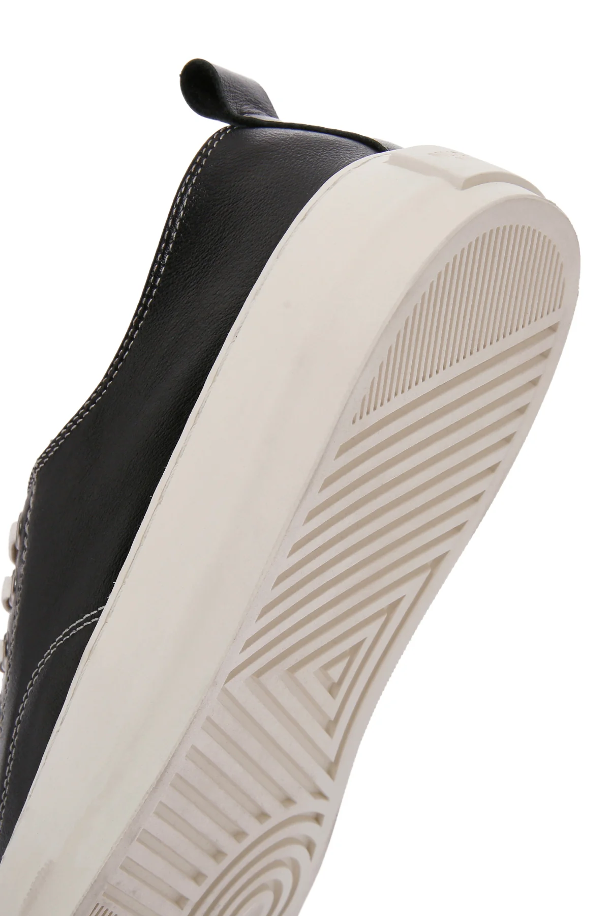 Erkek Siyah Bağcıklı Deri Sneaker - Image 8