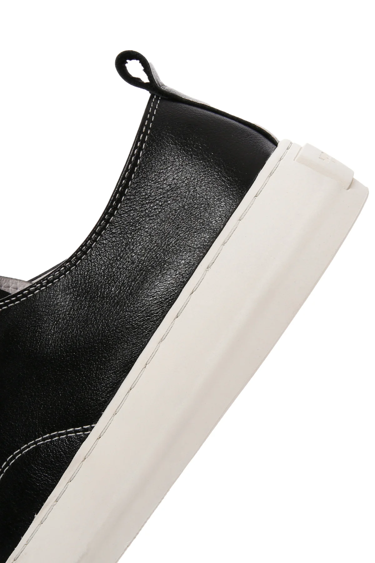 Erkek Siyah Bağcıklı Deri Sneaker - Image 9