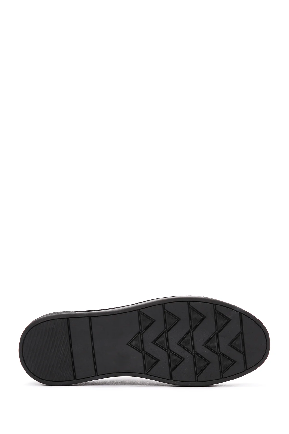 Erkek Siyah Bağcıklı Deri Sneaker - Image 4