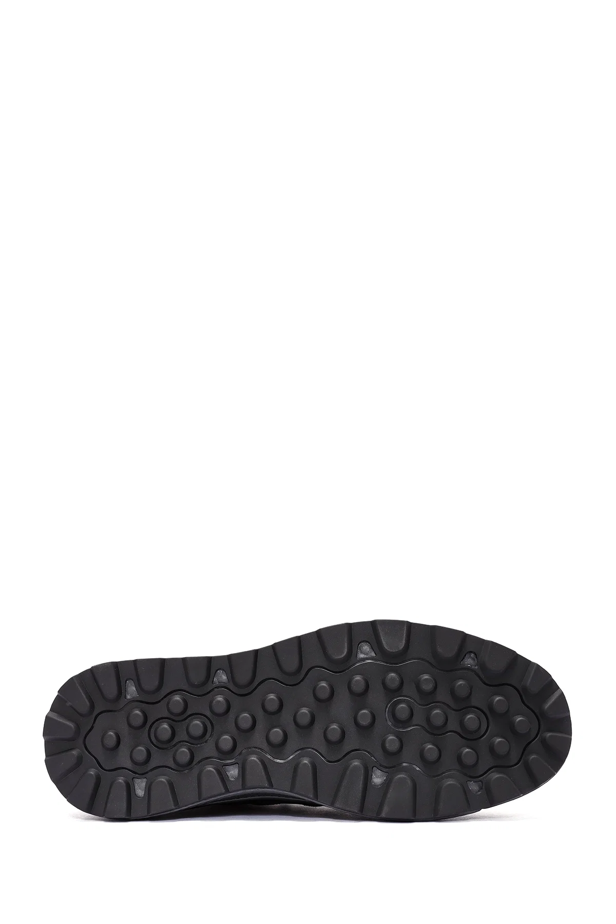 Erkek Siyah Bağcıklı Deri Sneaker - Image 4