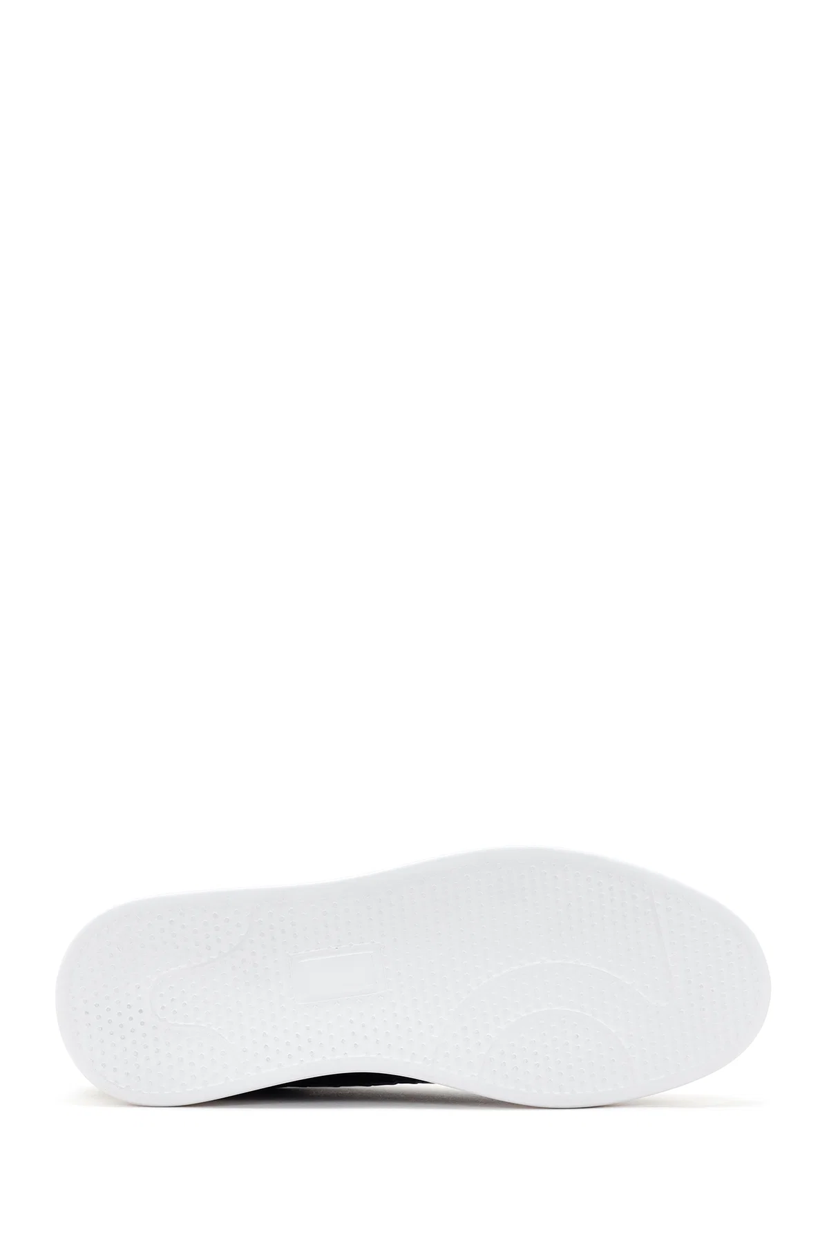 Erkek Siyah Bağcıklı Deri Sneaker - Image 5