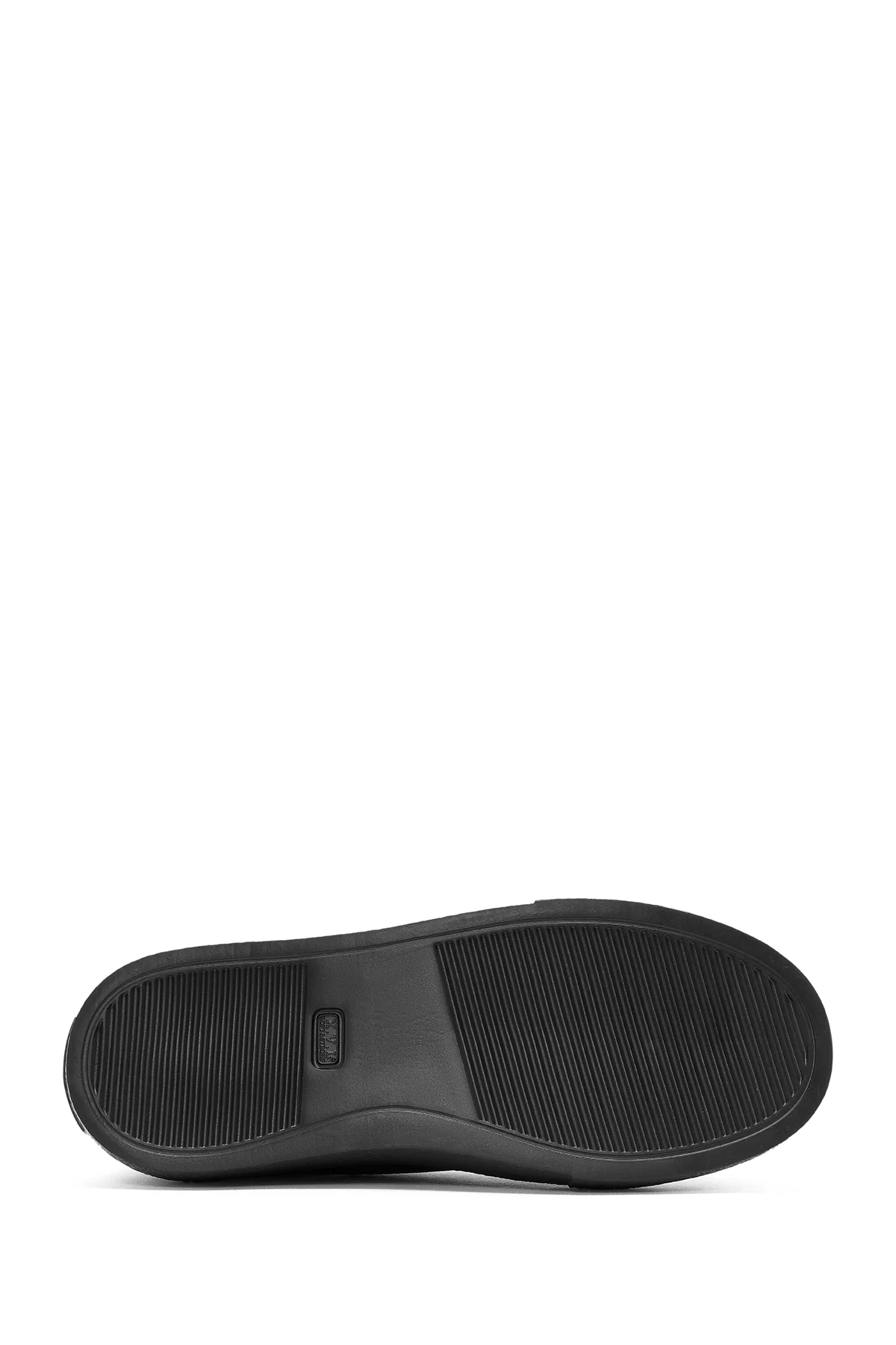 Erkek Siyah Bağcıklı Deri Sneaker - Image 4