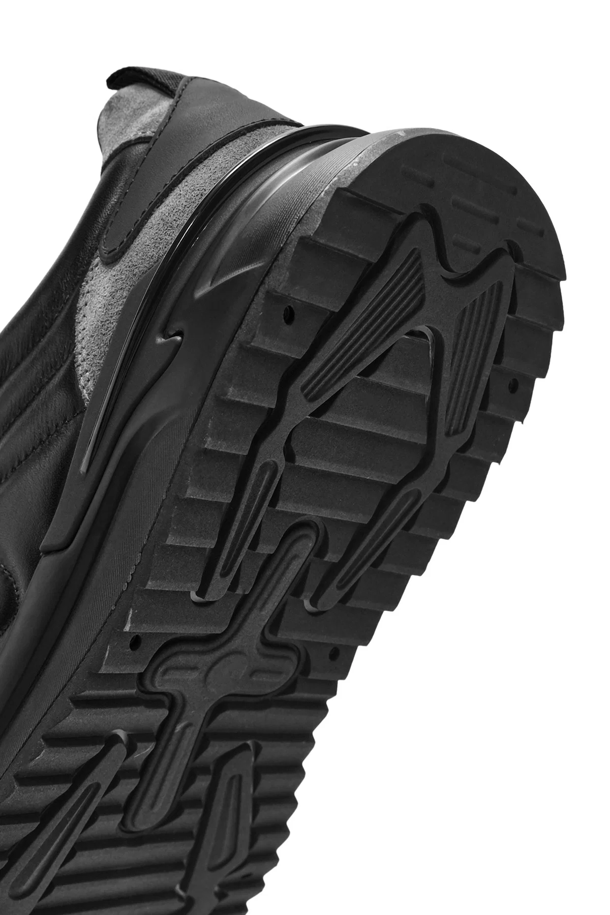 Erkek Siyah Bağcıklı Deri Sneaker - Image 8
