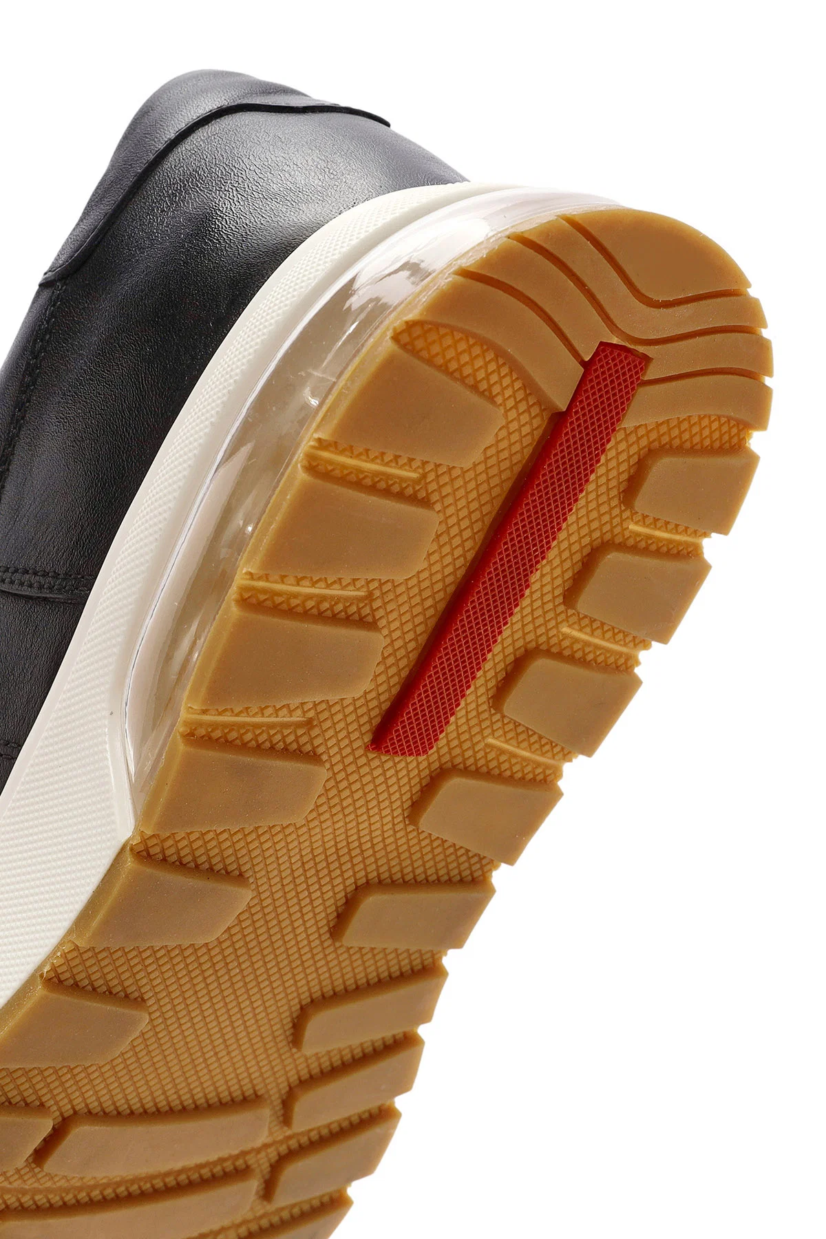 Erkek Siyah Bağcıklı Deri Sneaker - Image 8