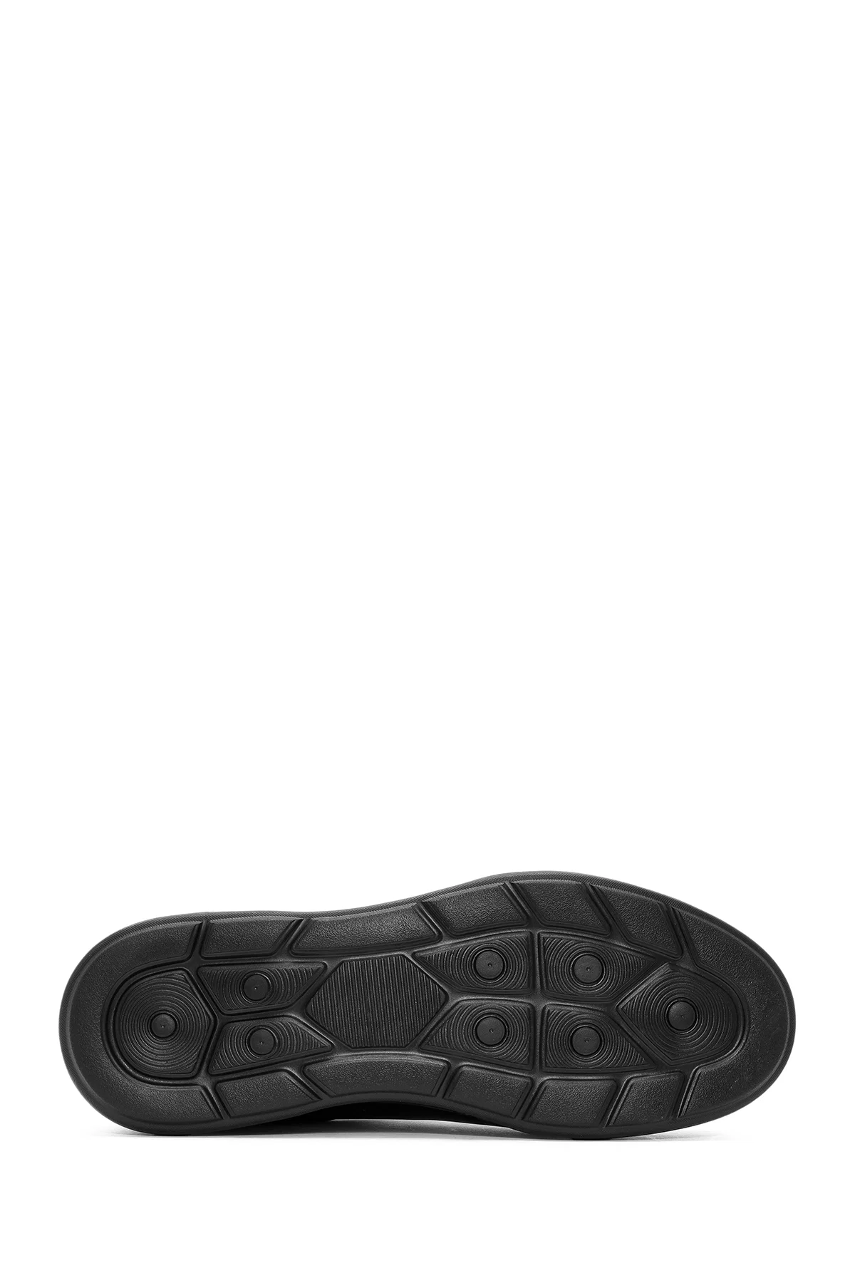 Erkek Siyah Bağcıklı Deri Sneaker - Image 4