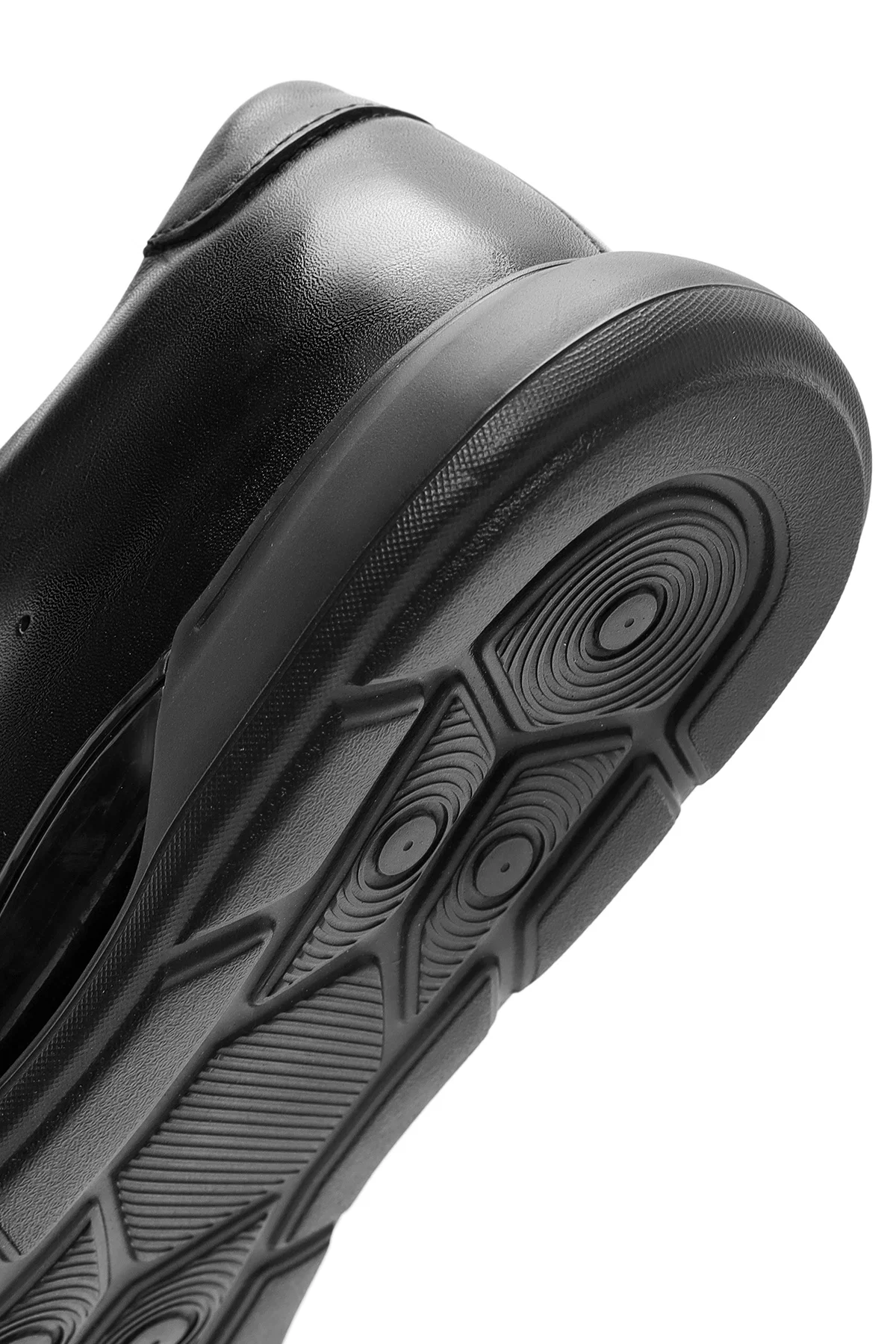 Erkek Siyah Bağcıklı Deri Sneaker - Image 8