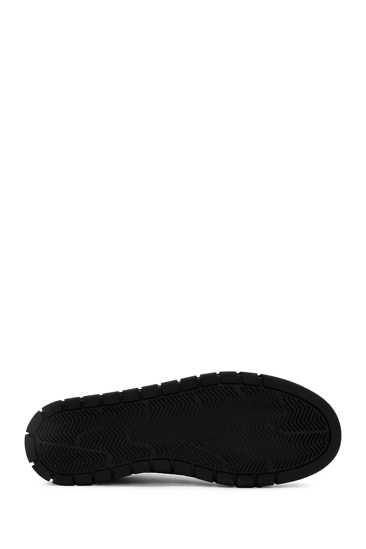 Erkek Siyah Bağcıklı Deri Sneaker - Image 4