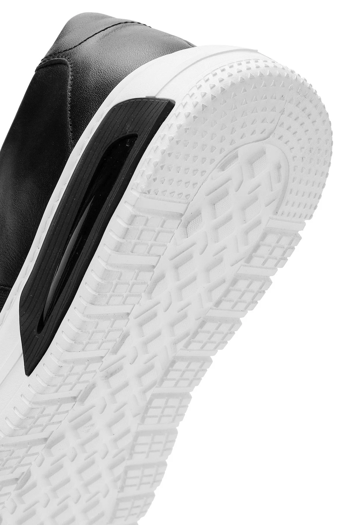 Erkek Siyah Bağcıklı Deri Sneaker - Image 9