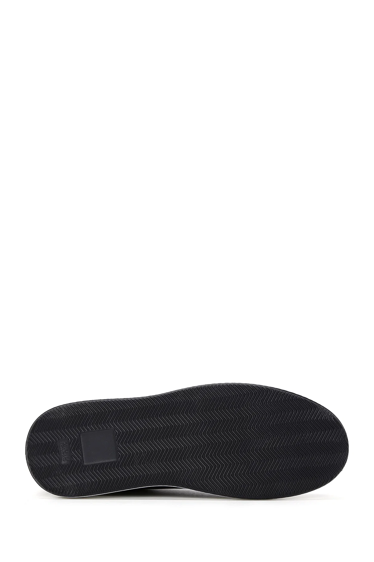 Erkek Siyah Bağcıklı Deri Sneaker - Image 4