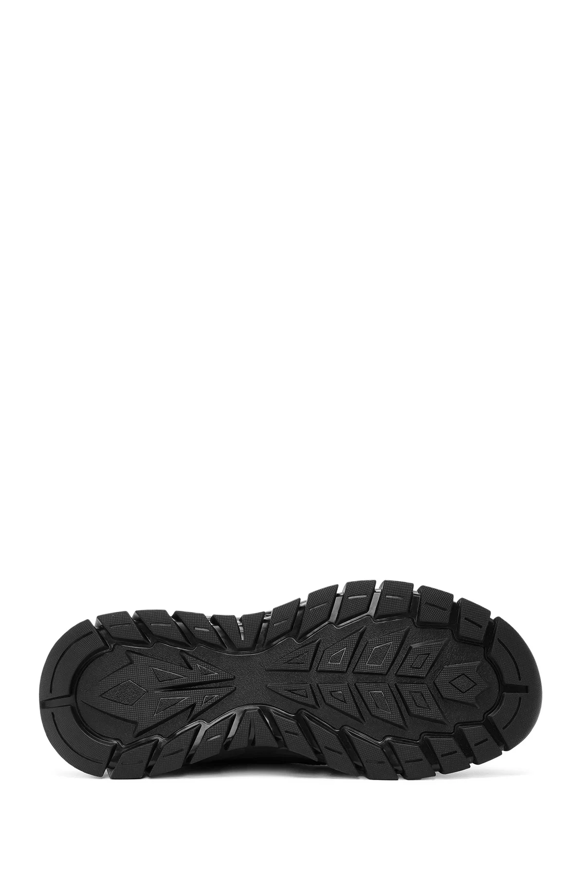 Erkek Siyah Bağcıklı Deri Sneaker - Image 4