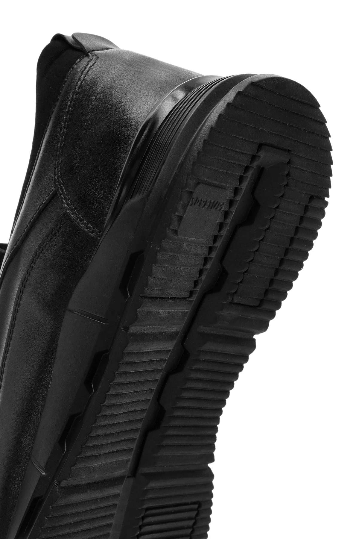 Erkek Siyah Bağcıklı Deri Sneaker - Image 8