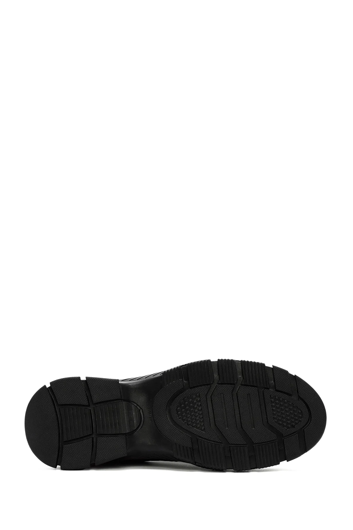 Erkek Siyah Bağcıklı Deri Sneaker - Image 4