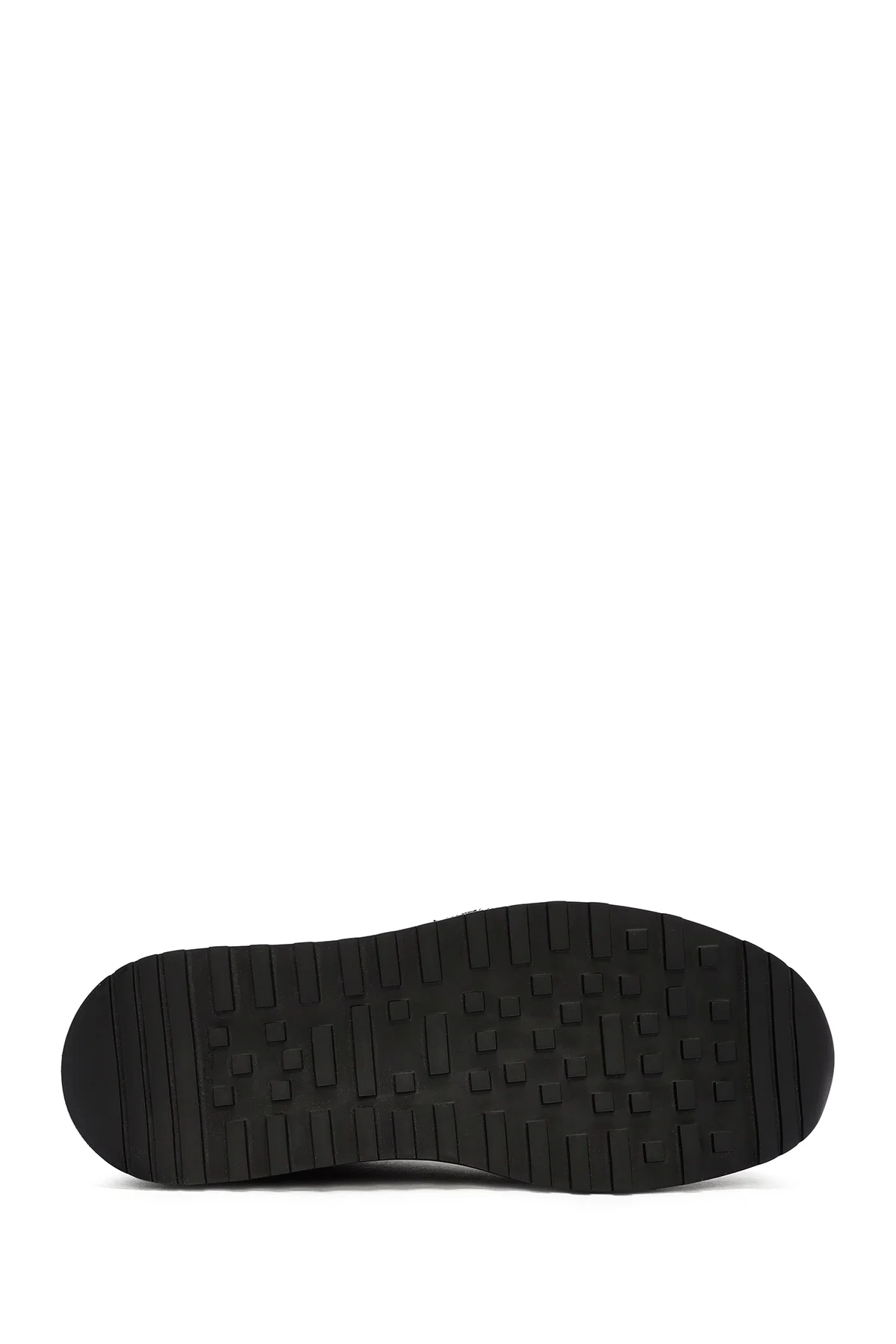 Erkek Siyah bağcıklı Deri Sneaker - Image 4
