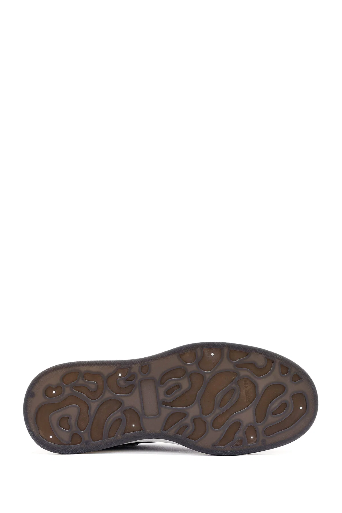 Erkek Siyah Bağcıklı Deri Sneaker - Image 4